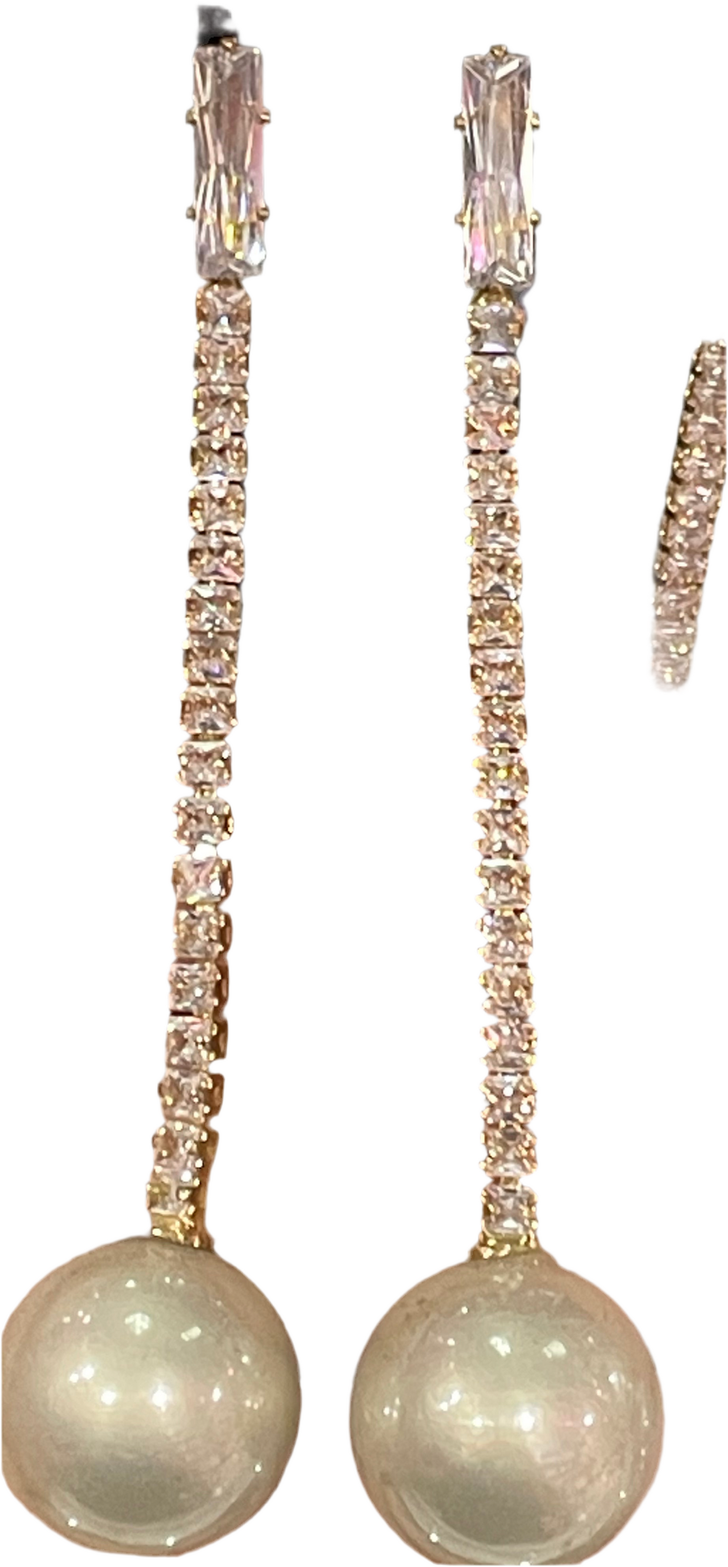 Aretes largos de fiesta. - Bling Bling