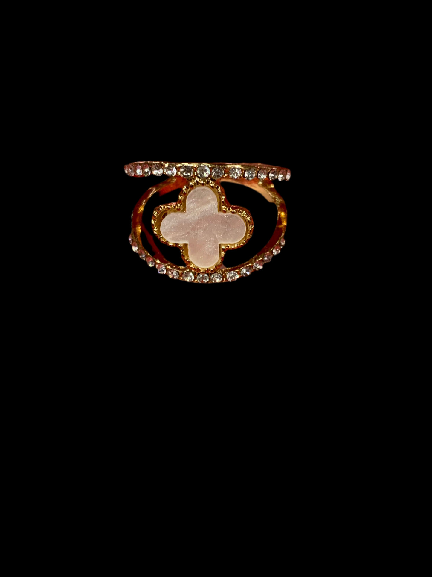 Anillo con diseño tipo Van Cleef - Bling Bling