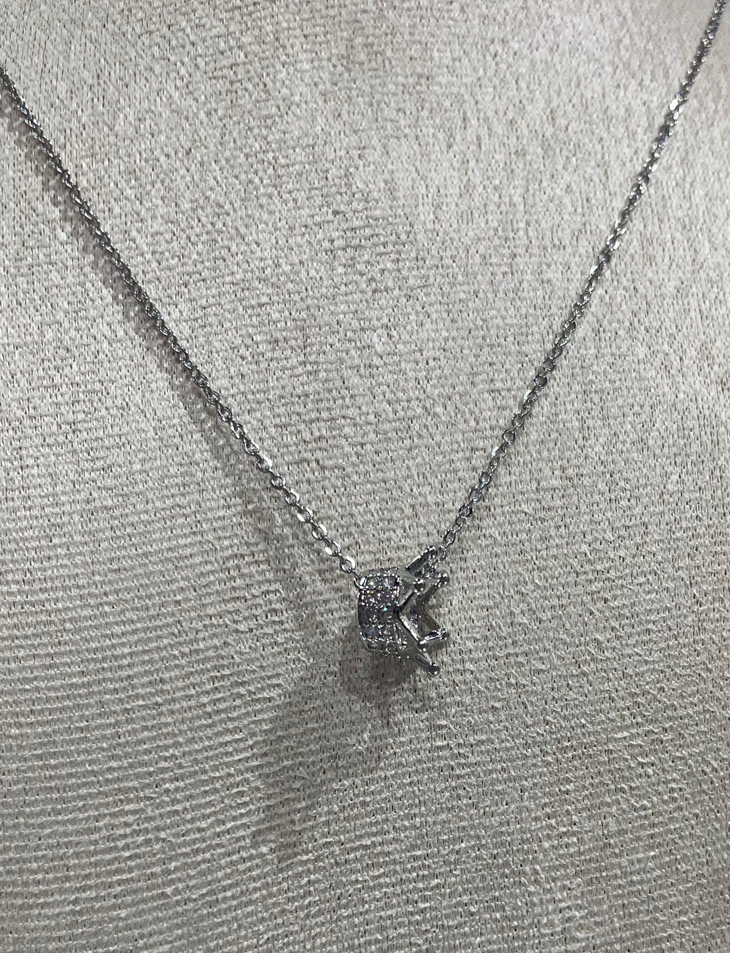 Collar de Zirconia con dije de Corona - Bling Bling