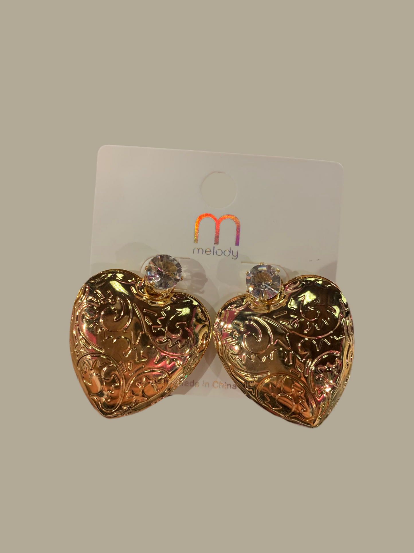 Aretes de corazón - Bling Bling