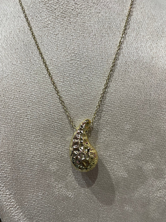 Collar con Dije liso en Dorado - Bling Bling
