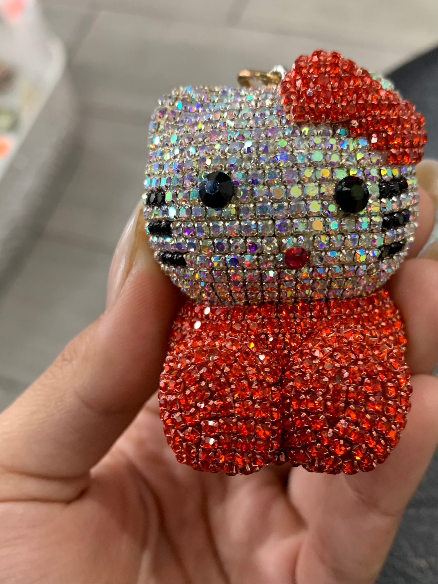 Llavero de hello Kitty brilloso - bling bling