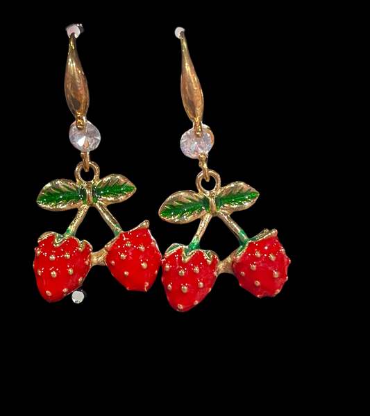 Aretes de fresa - Bling Bling