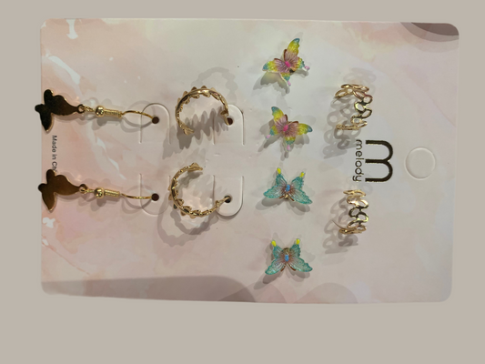 Aretes paq.4 aretes - Bling Bling