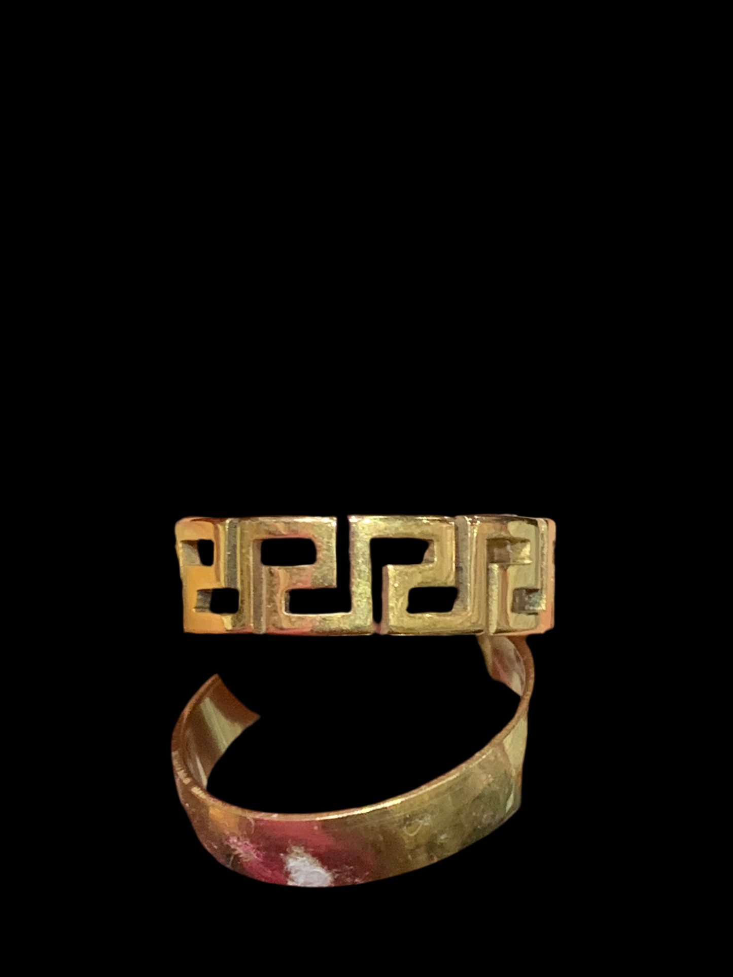 Anillo liso con diseño en Acero Inoxidable - Bling Bling