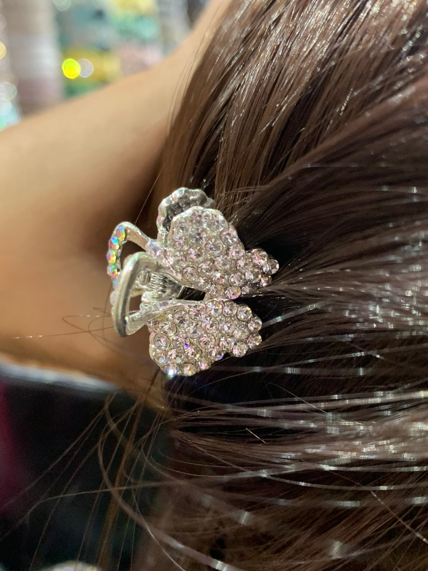Pinza mini diseños en plateado - Bling Bling