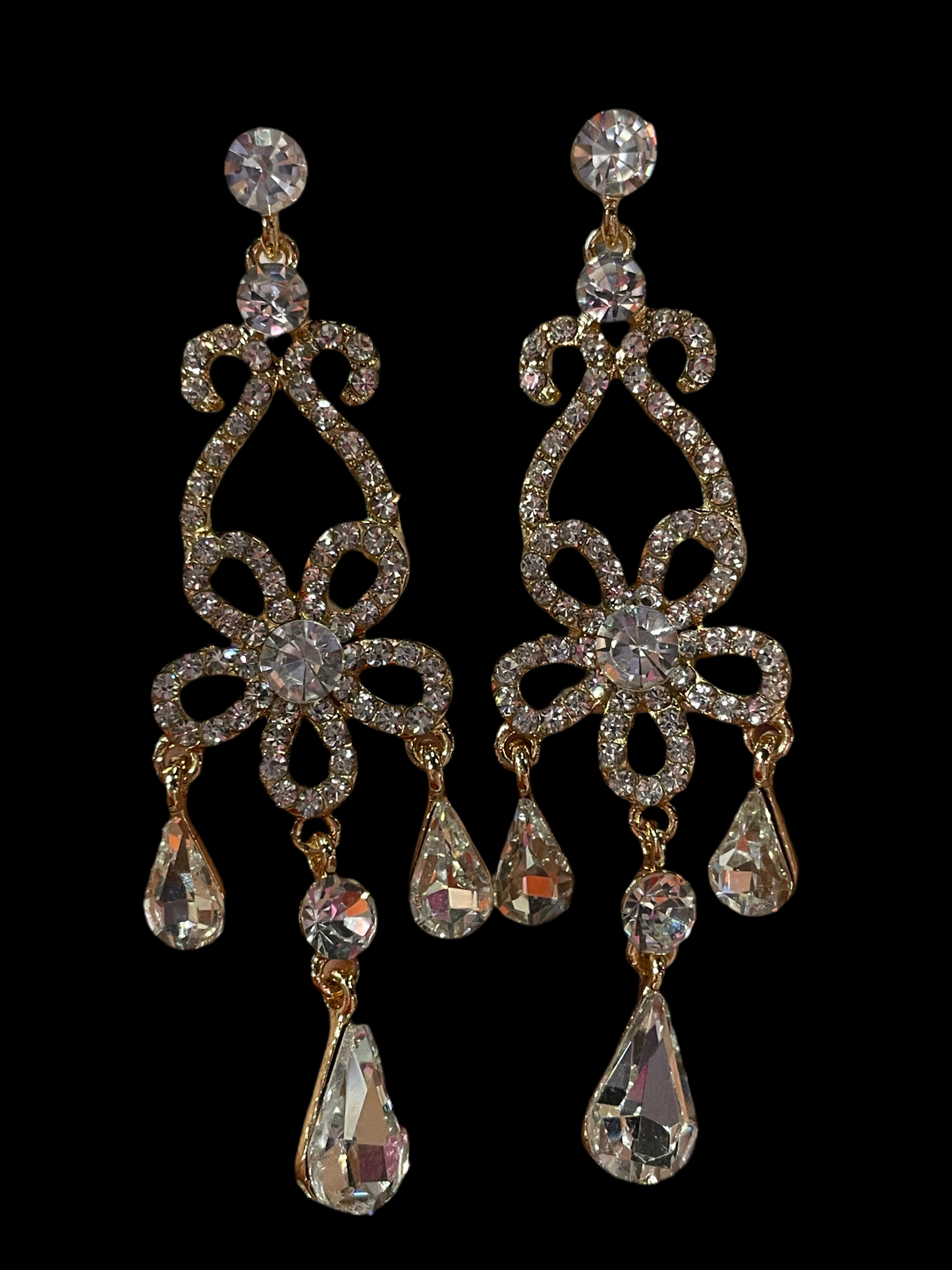 Arete dorado largo - Bling Bling