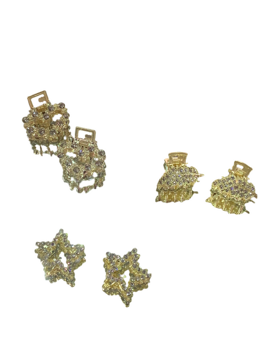 Dúo de pinzas pequeñas - Bling Bling