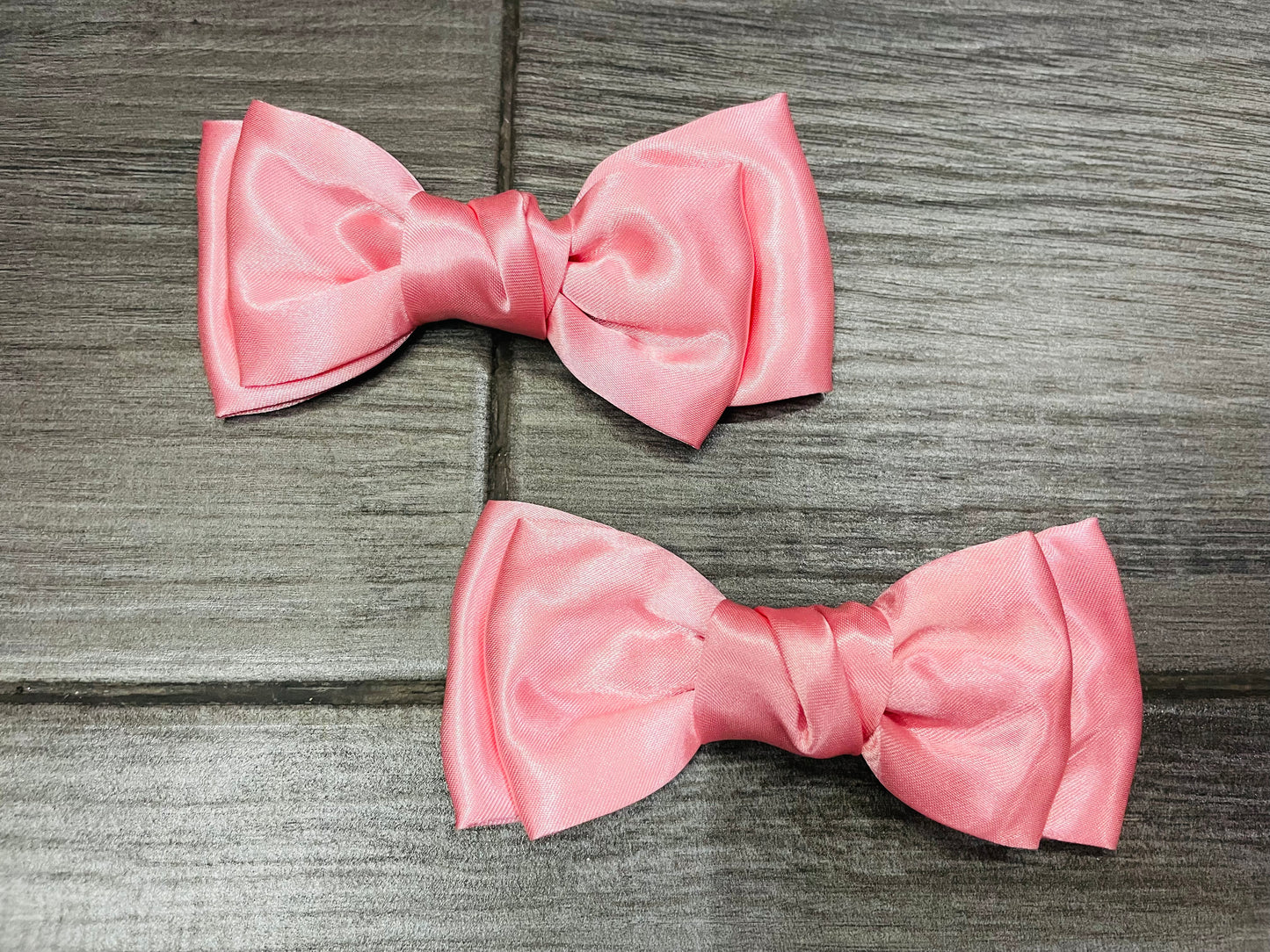 Moño Doble Satinado(Par) - Los Moños De Kari