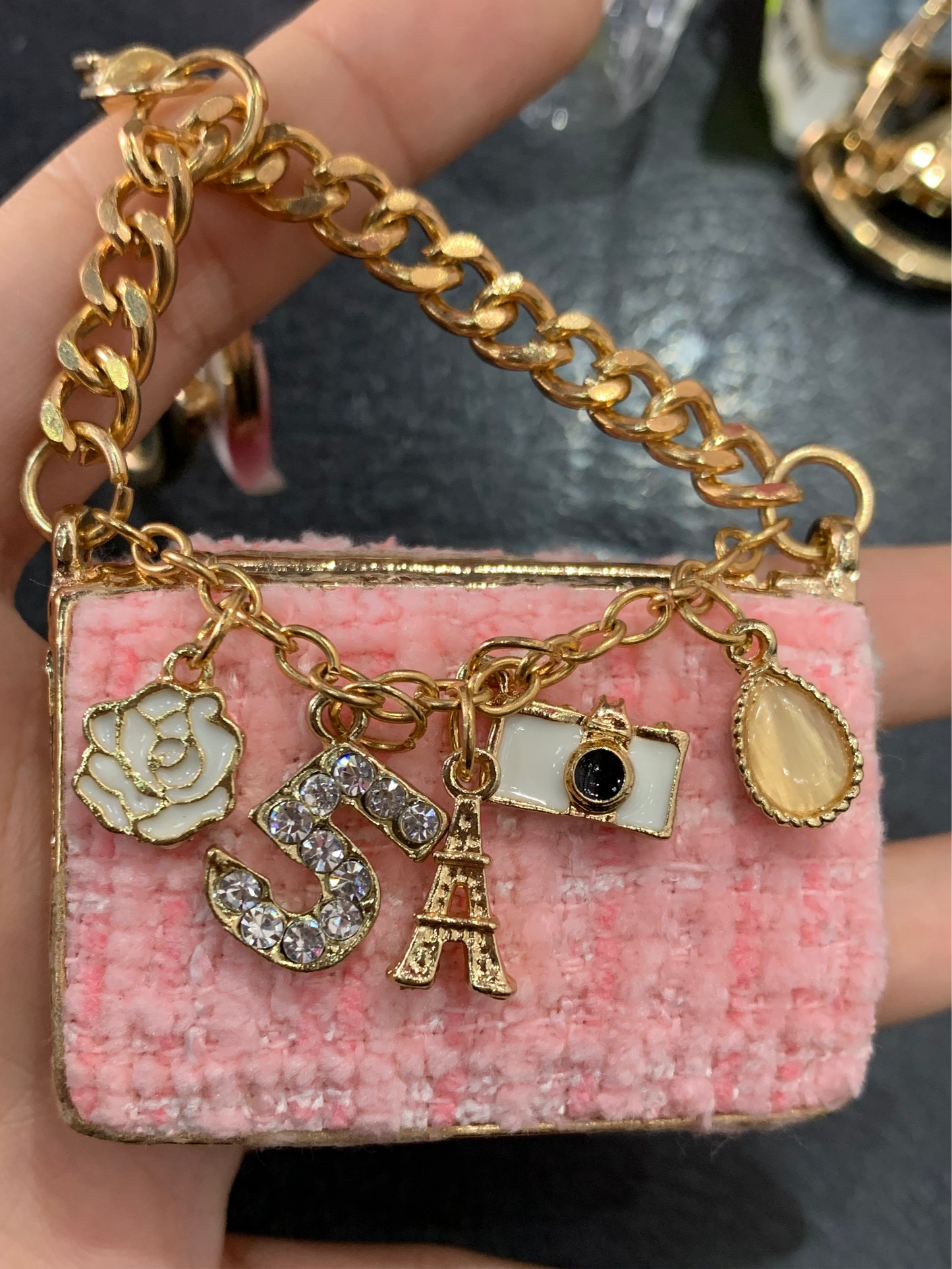 Llavero de bolsa - bling bling