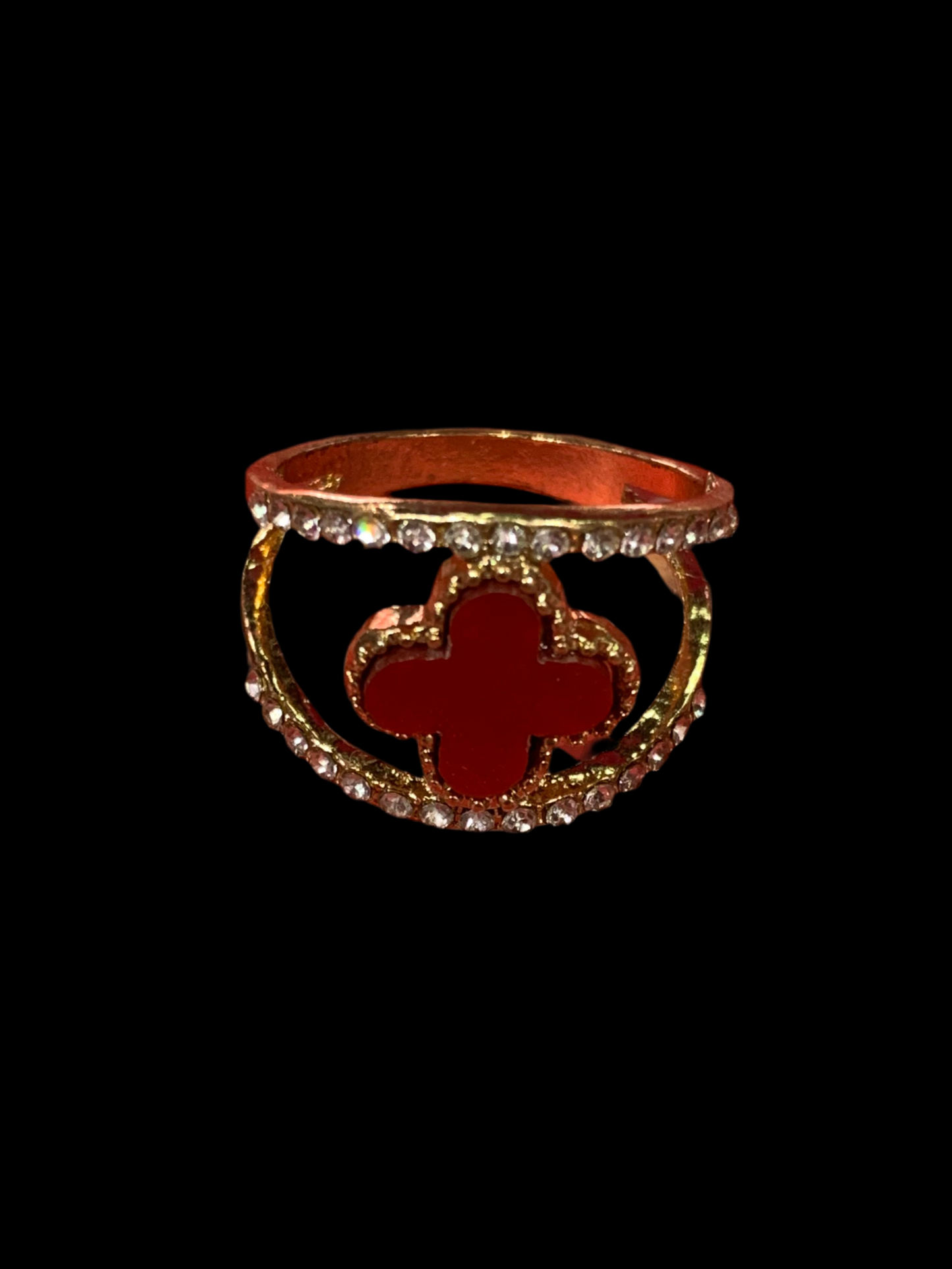 Anillo con diseño tipo Van Cleef - Bling Bling