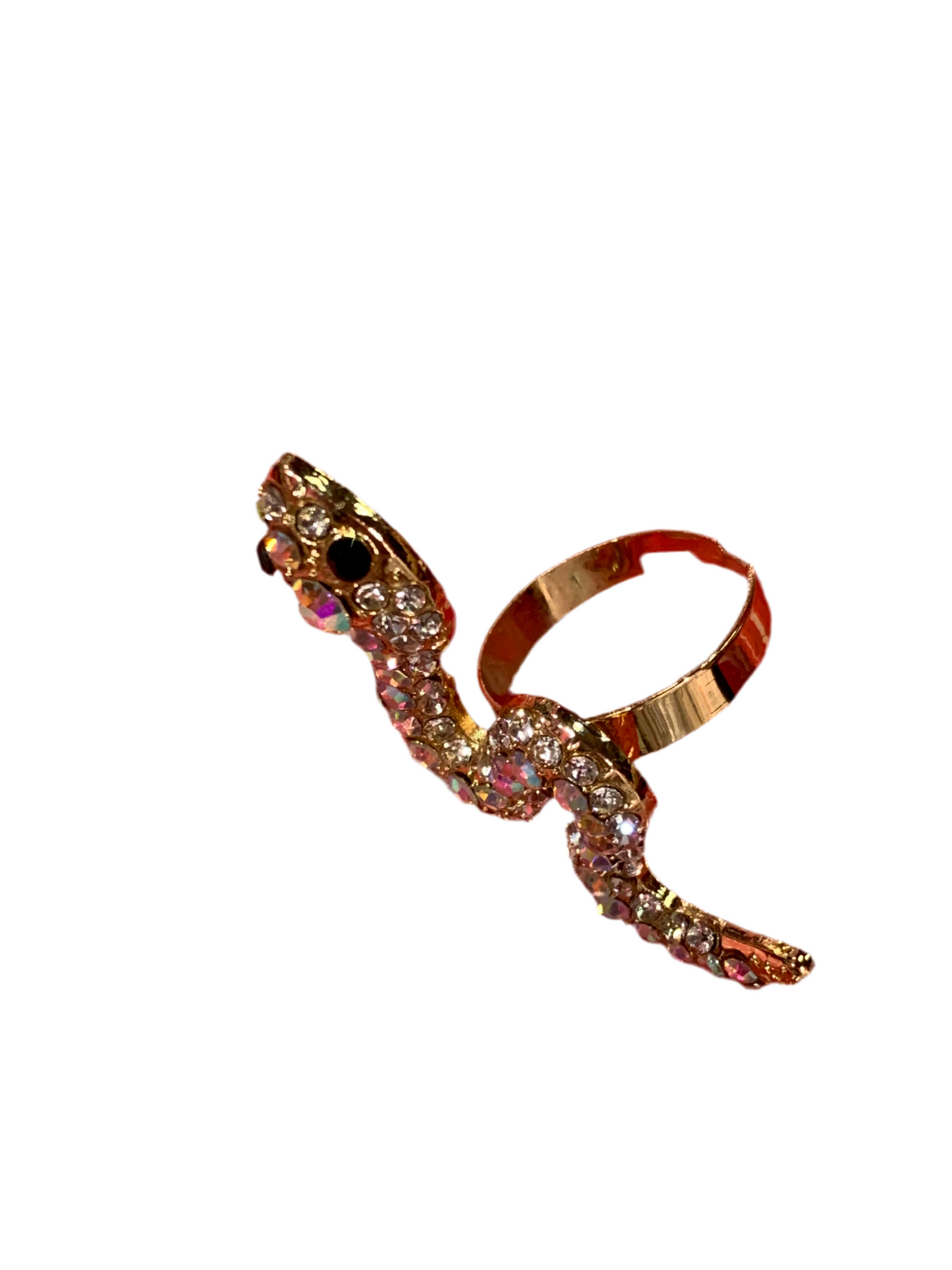 Anillo grande de serpiente en Dorado - Bling Bling