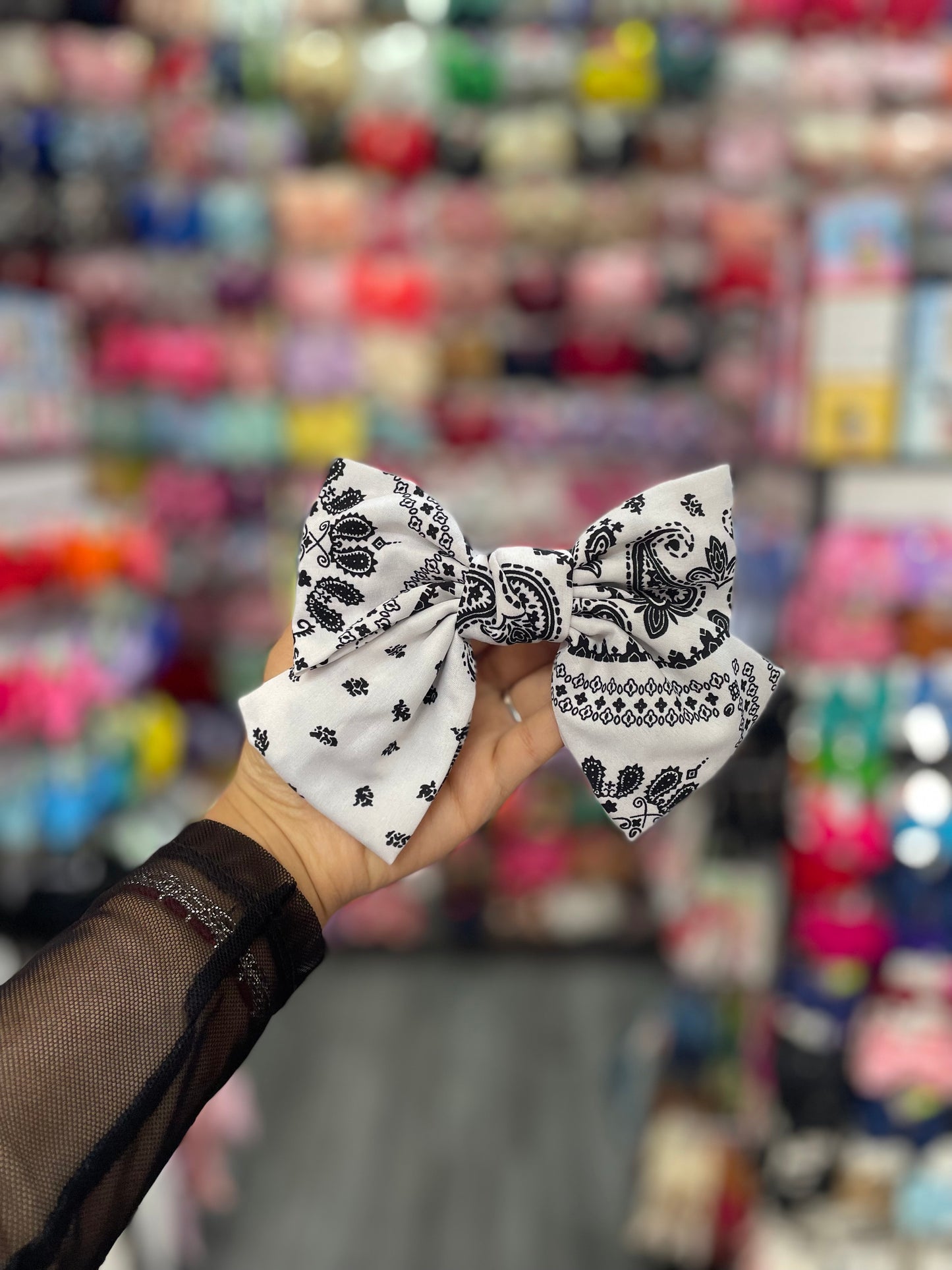 Moño Estampado De Pañuelo - Los Moños De Kari