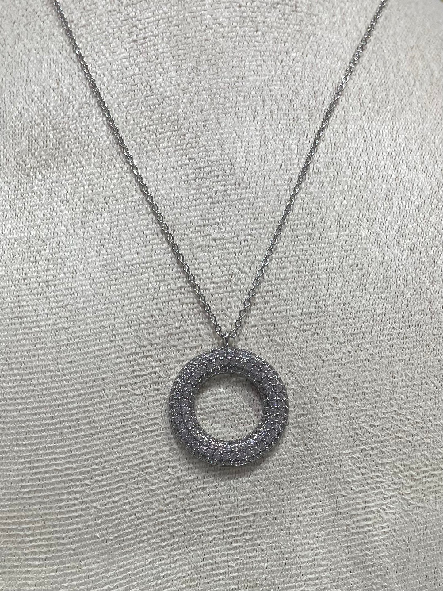 Collar de Zirconia con dije de Dona Brillante - Bling Bling