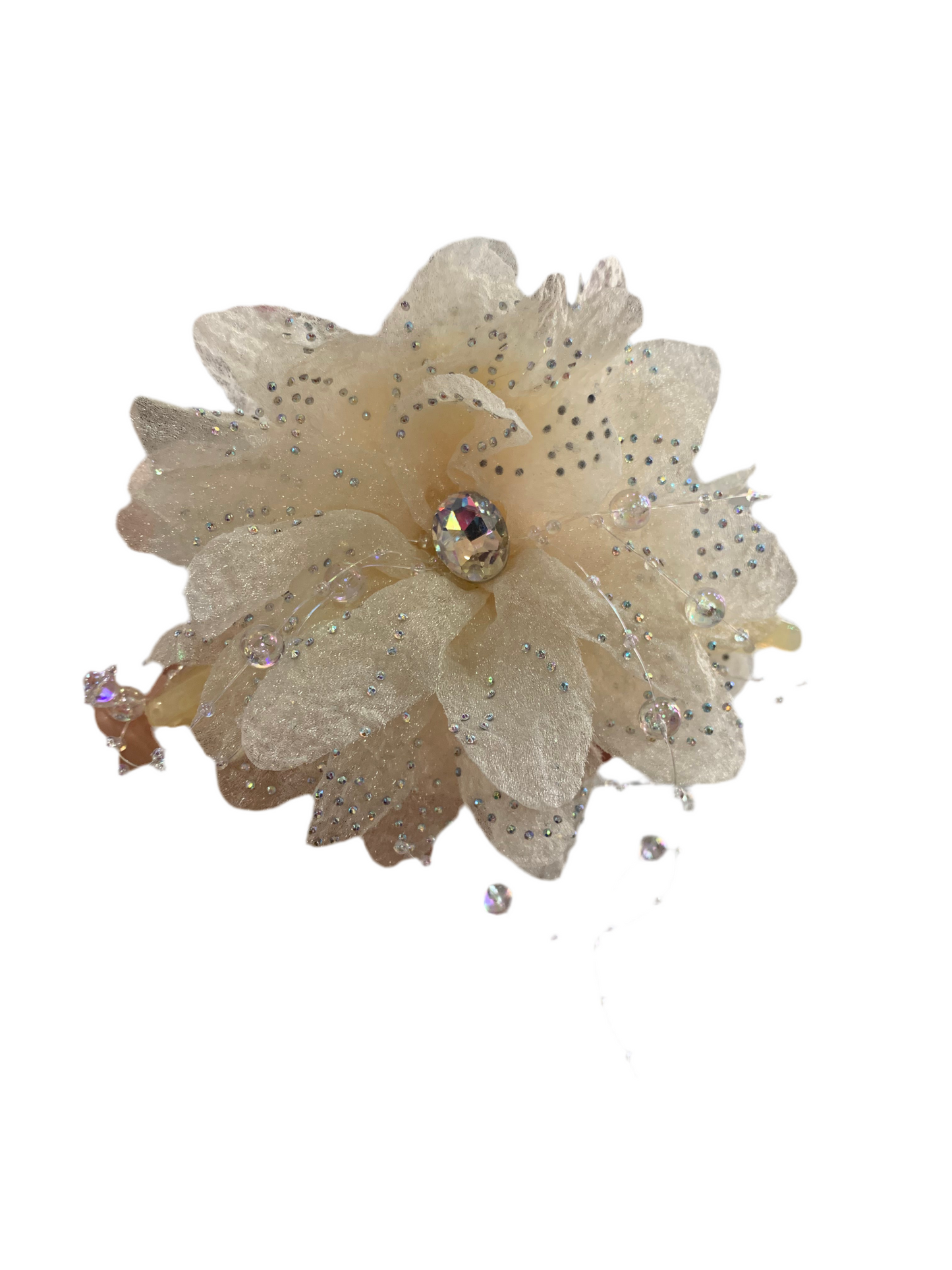 Pinza de flor - cristal