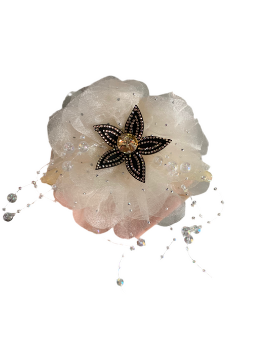 Pinza de flor - cristal