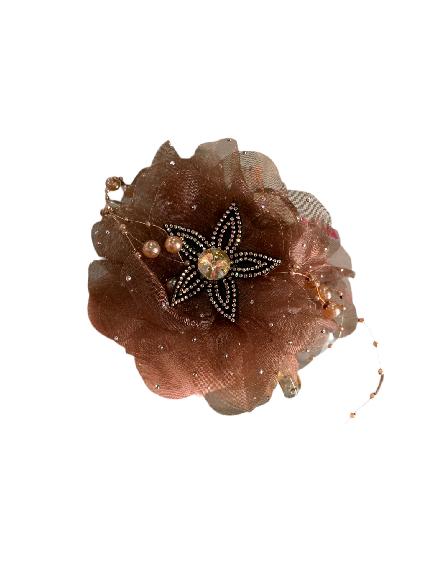 Pinza de flor - cristal