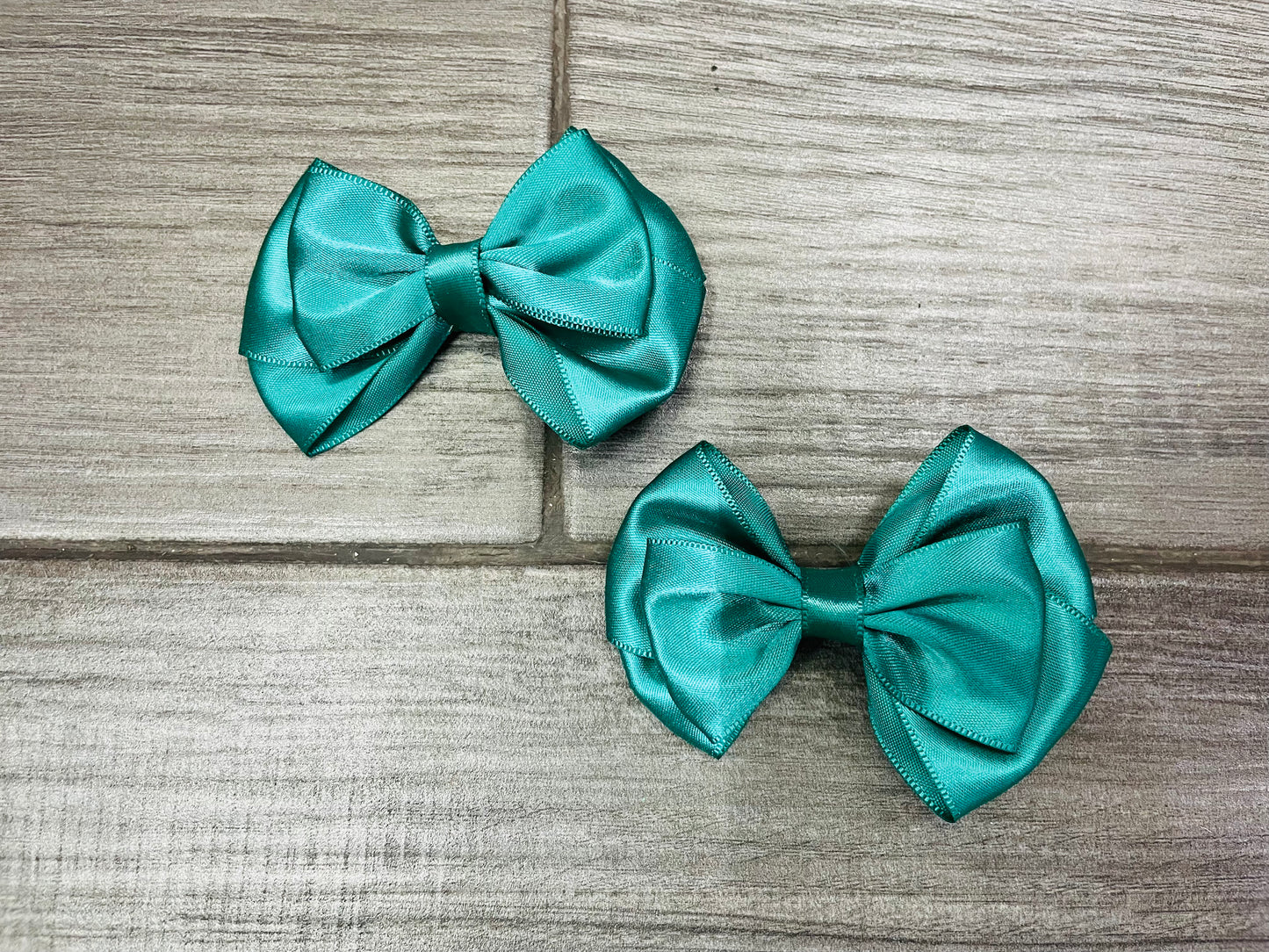 Moño Doble Satinado(Par) - Los Moños De Kari