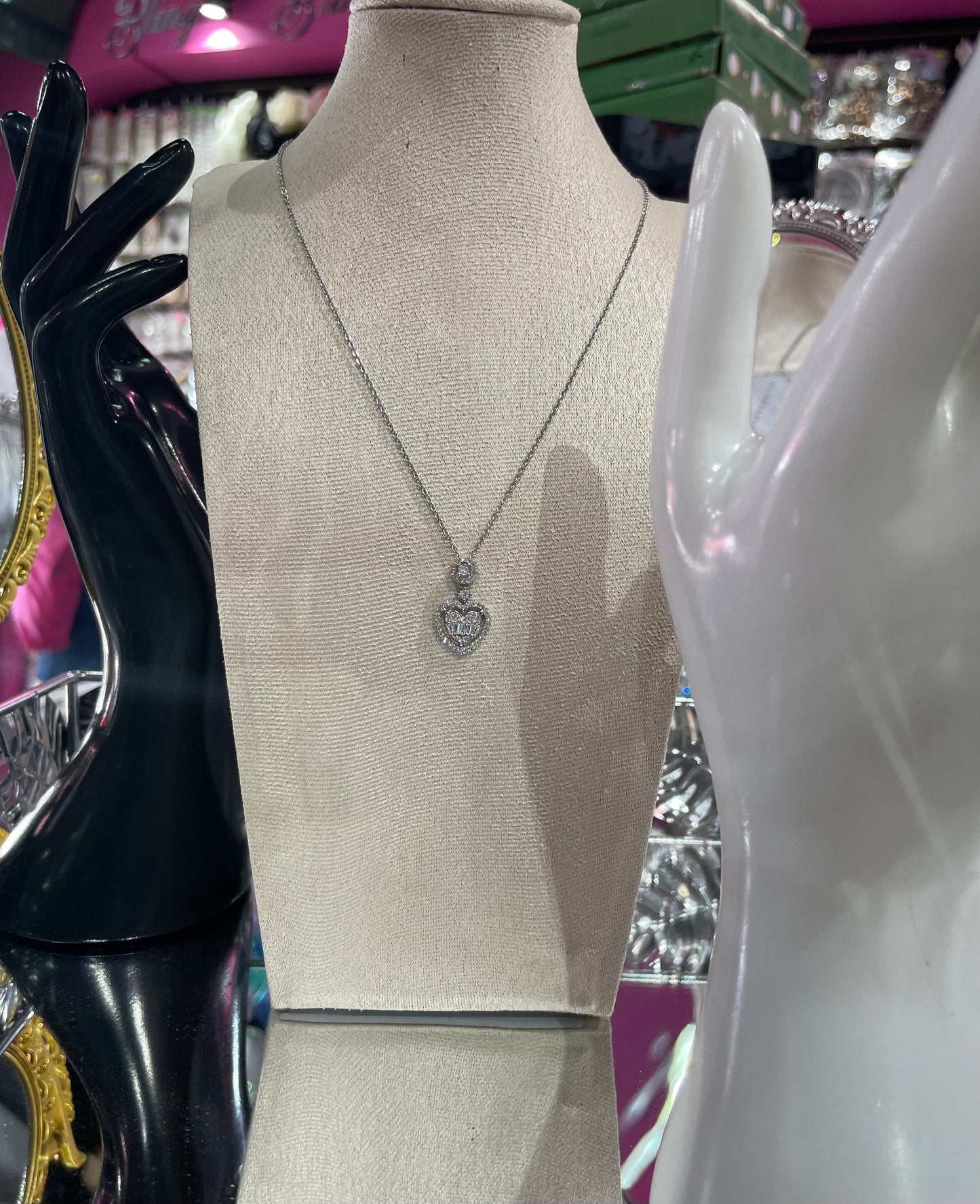 Collar de Zirconia con dije de Corazón - Bling Bling