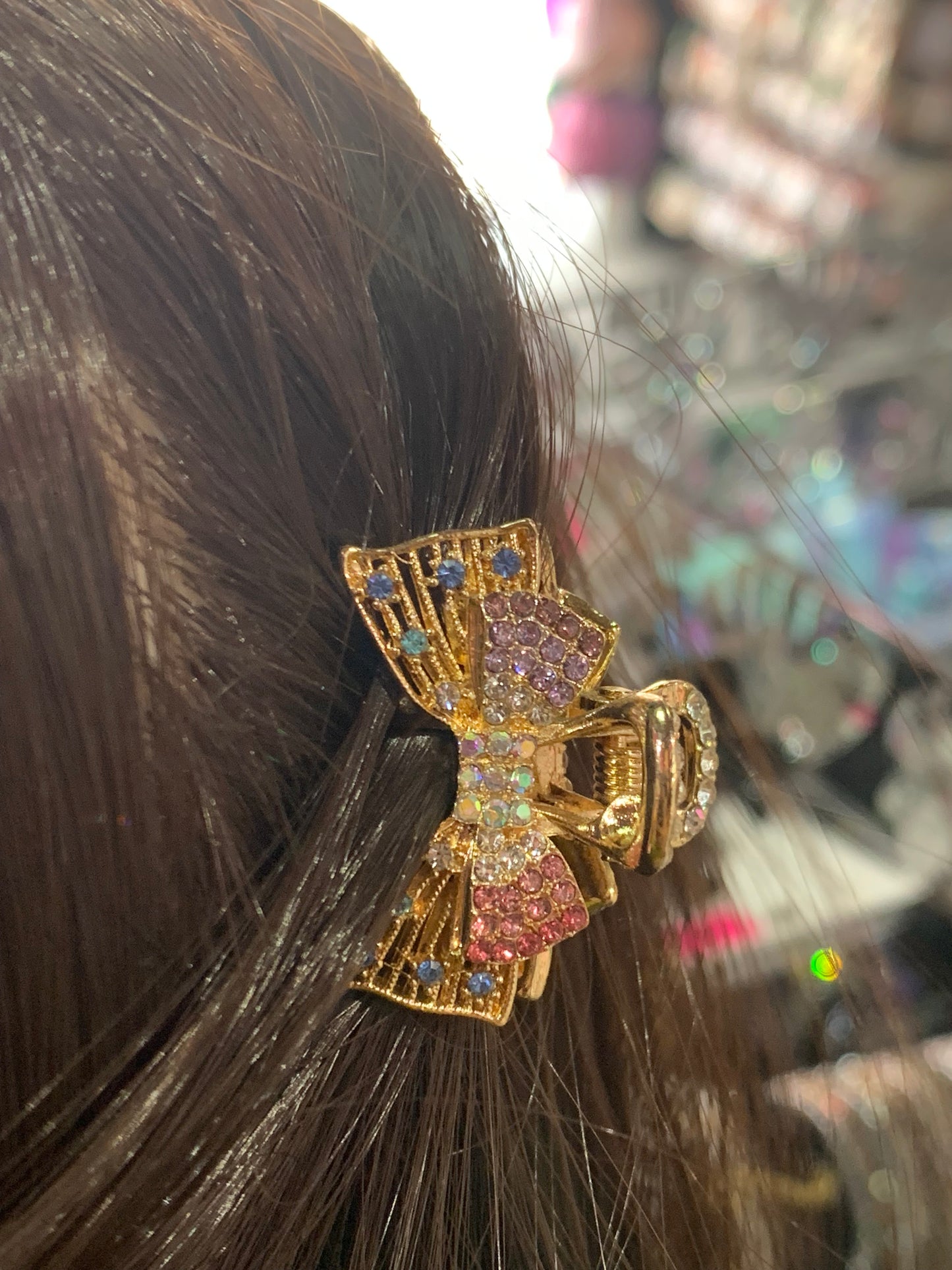 Mini pinzas diseños en dorados- Bling Bling