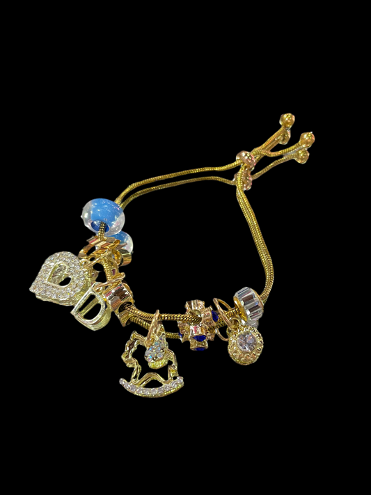 Pulsera ajustable dorada