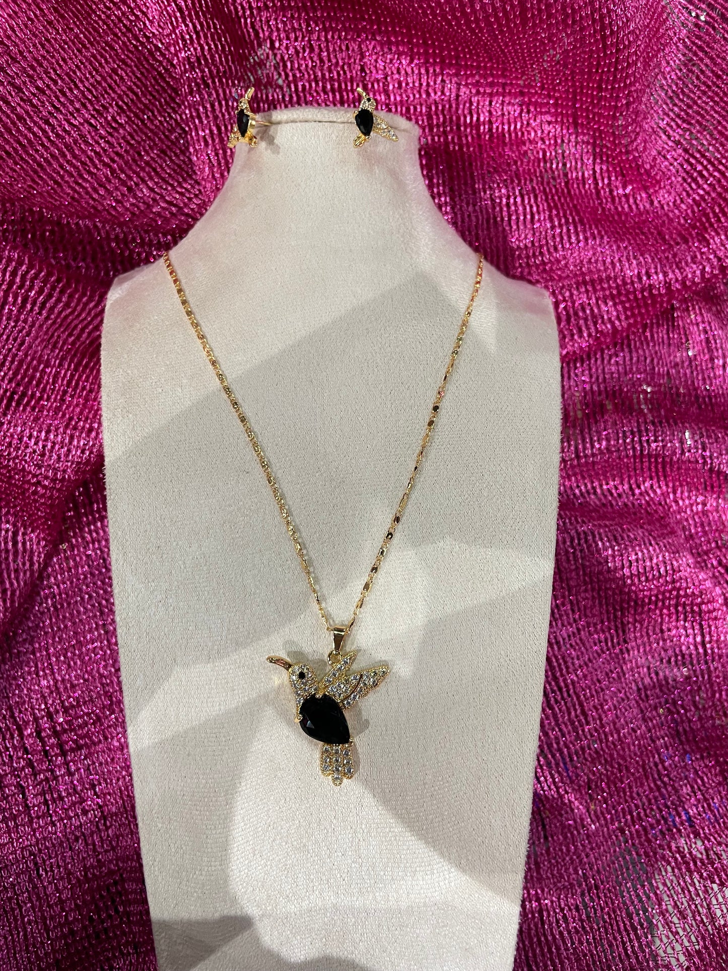 Collar con dije de Colibrí - Bling Bling