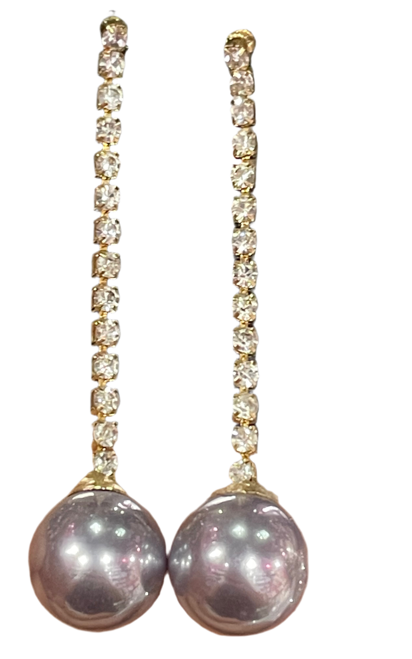 Aretes largos de fiesta. - Bling Bling