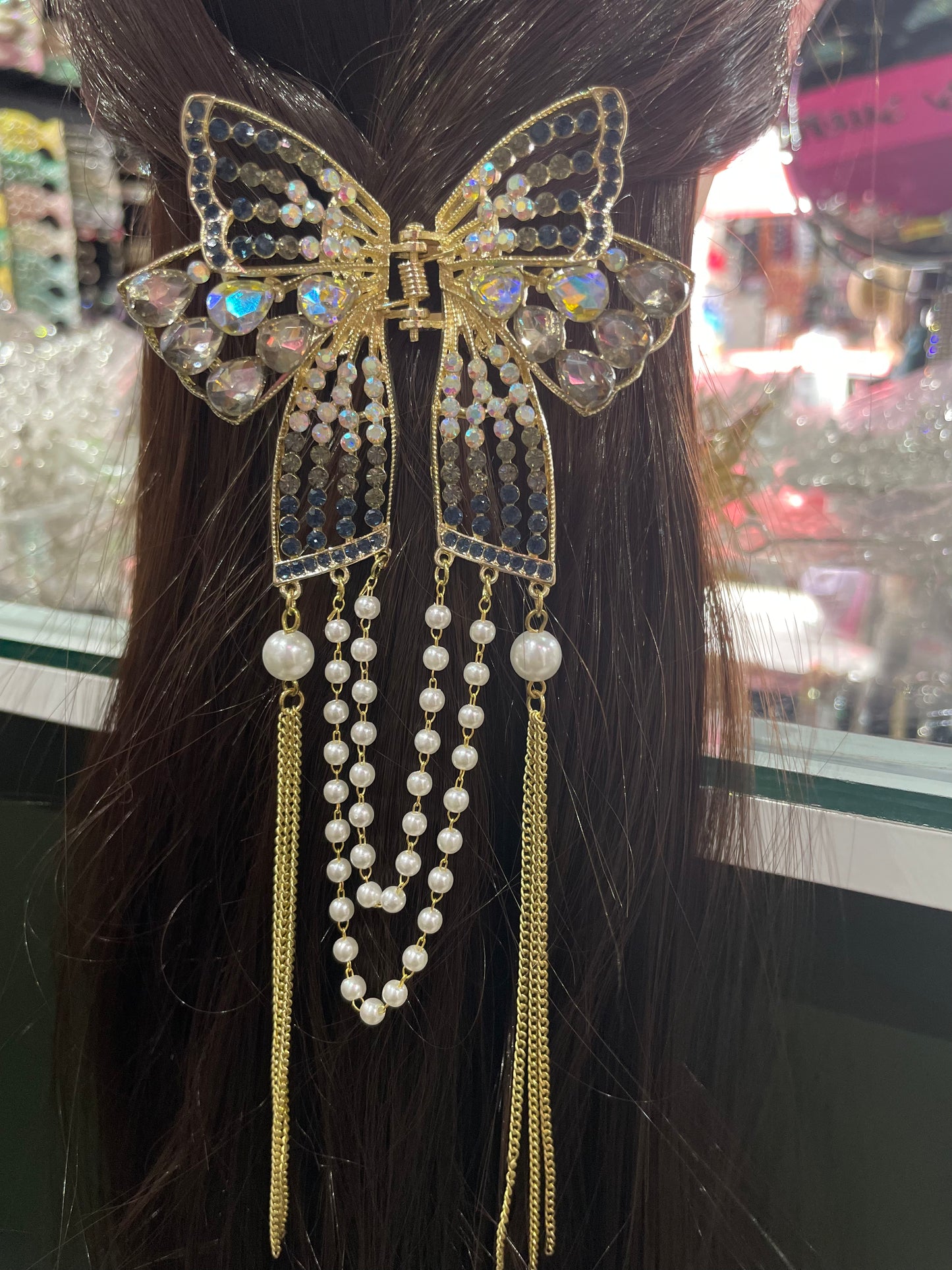 Pinza con Moño Grande - Bling Bling