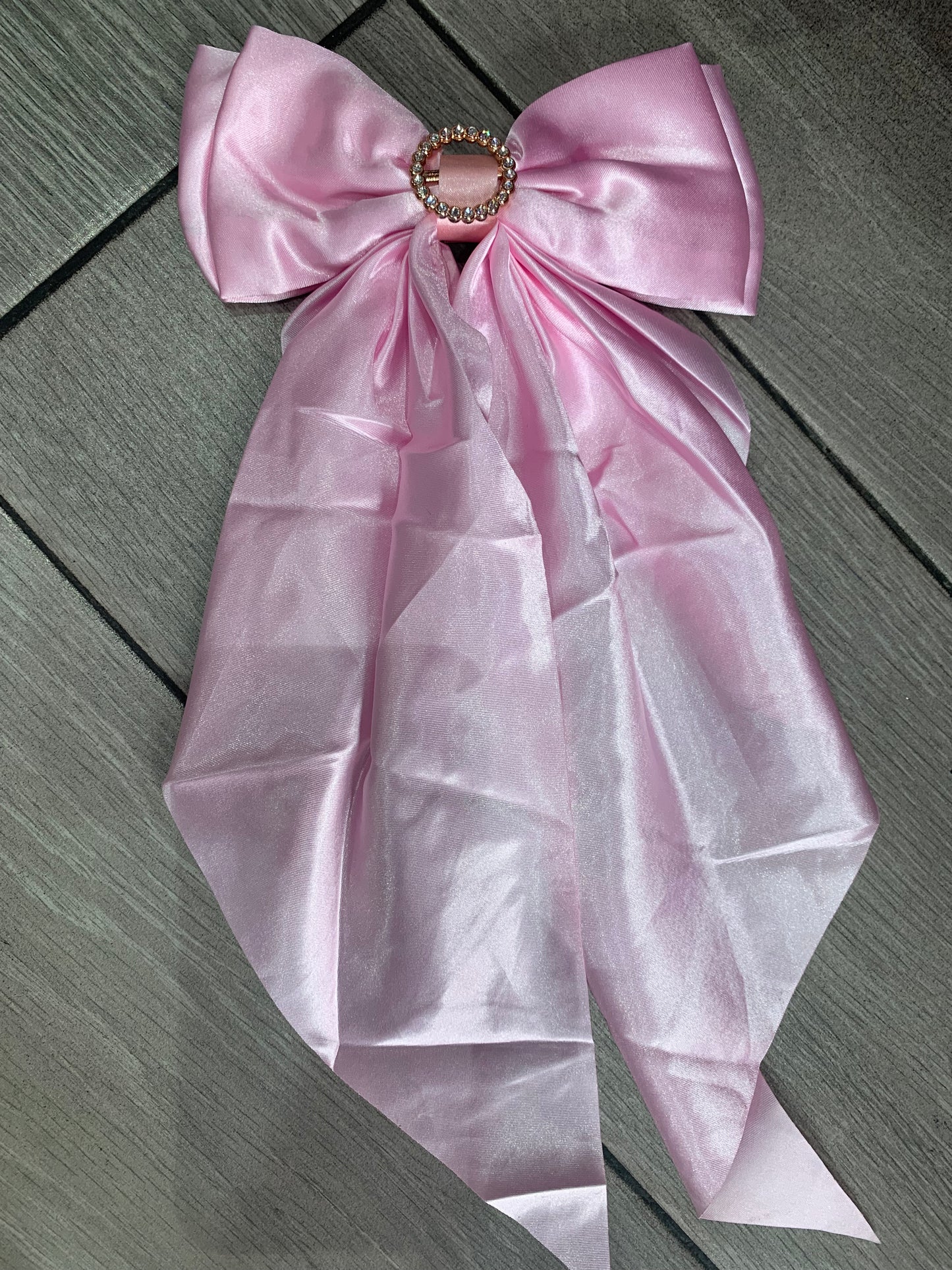 Moño largo con brillos - bling bling