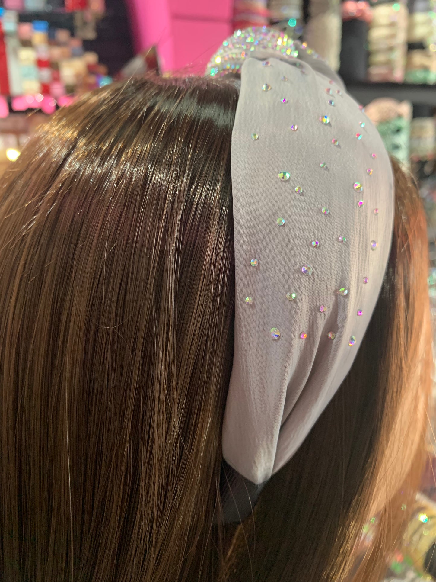 Diadema decorada de tela - Bling Bling