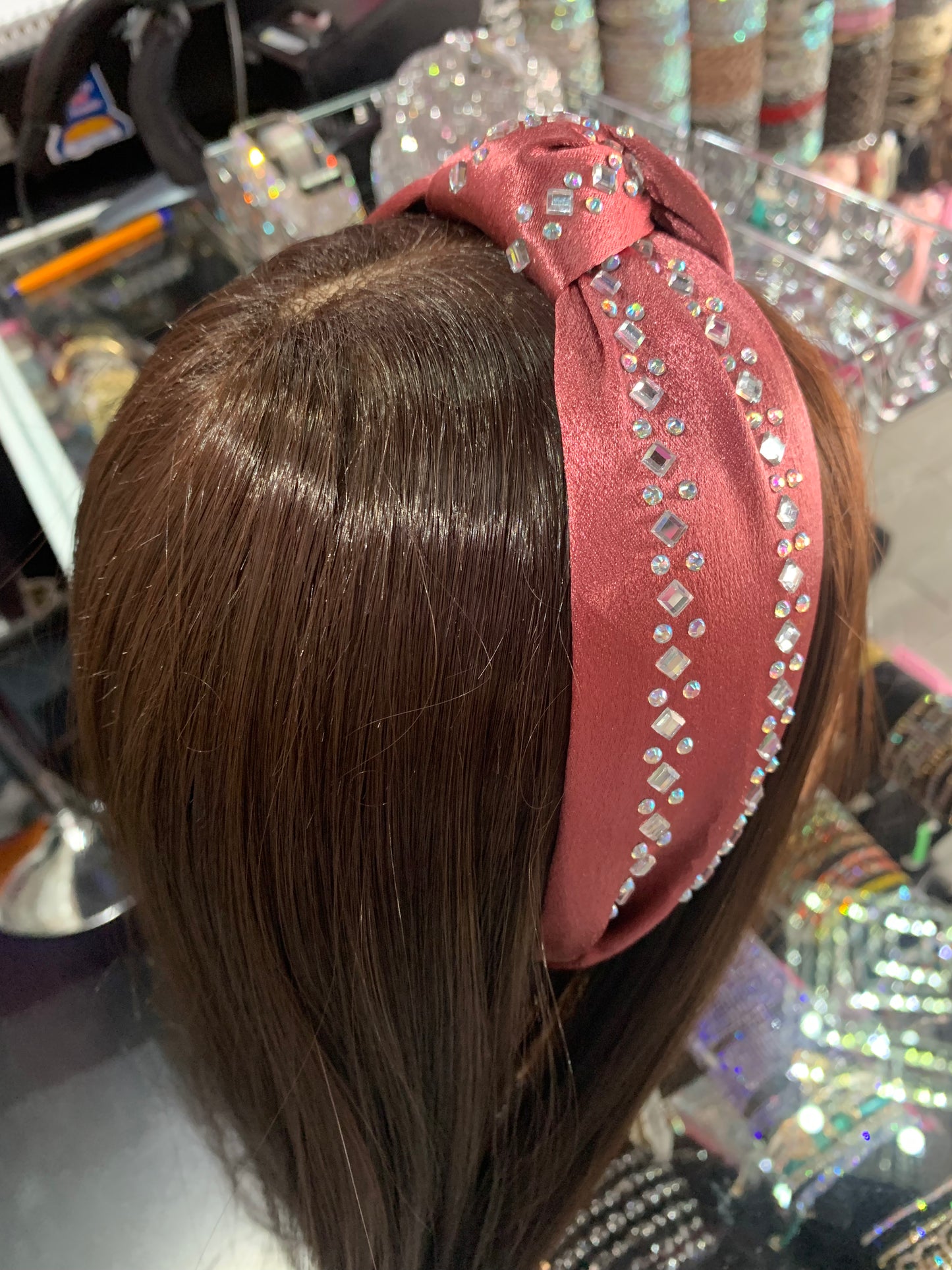 Diadema de tela decorada - Bling Bling