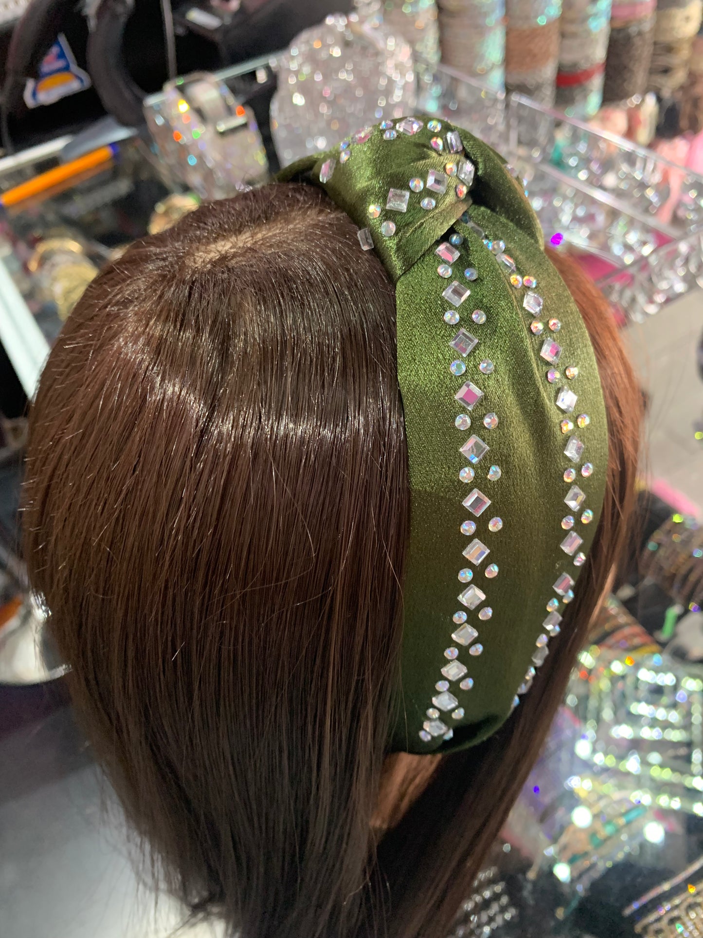 Diadema de tela decorada - Bling Bling