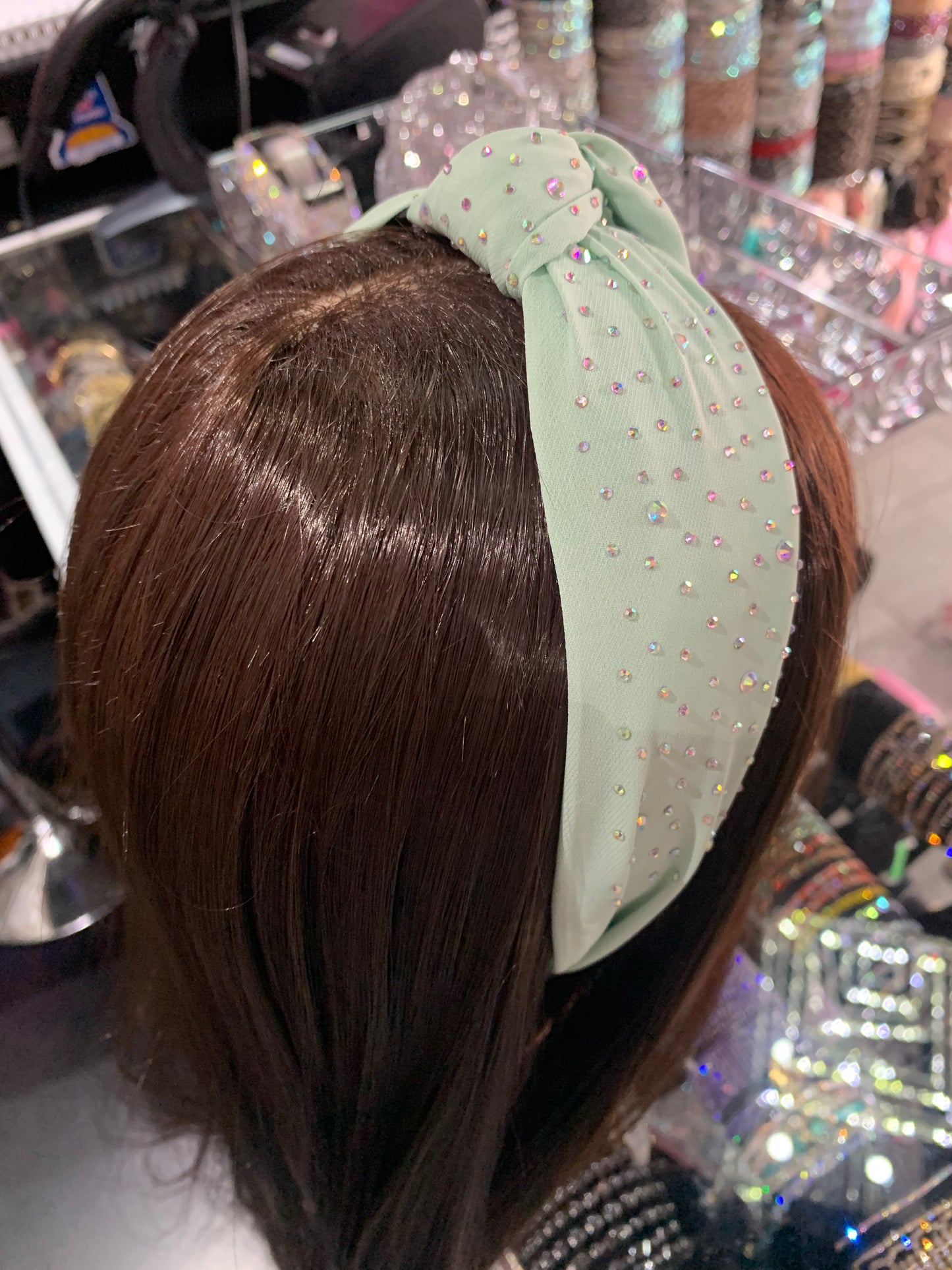 Diadema decorada brillosa de tela - Bling Bling