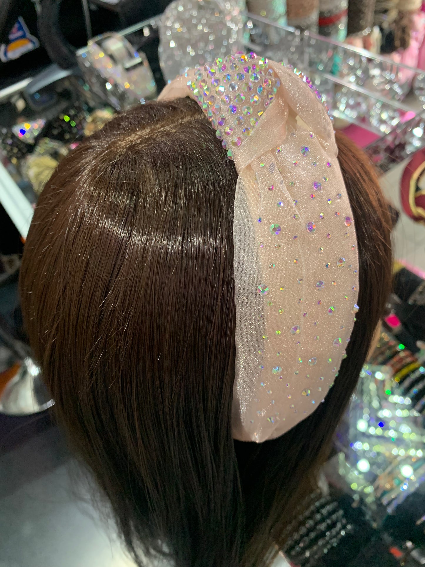 Diadema decorada brillosa de tela - Bling Bling