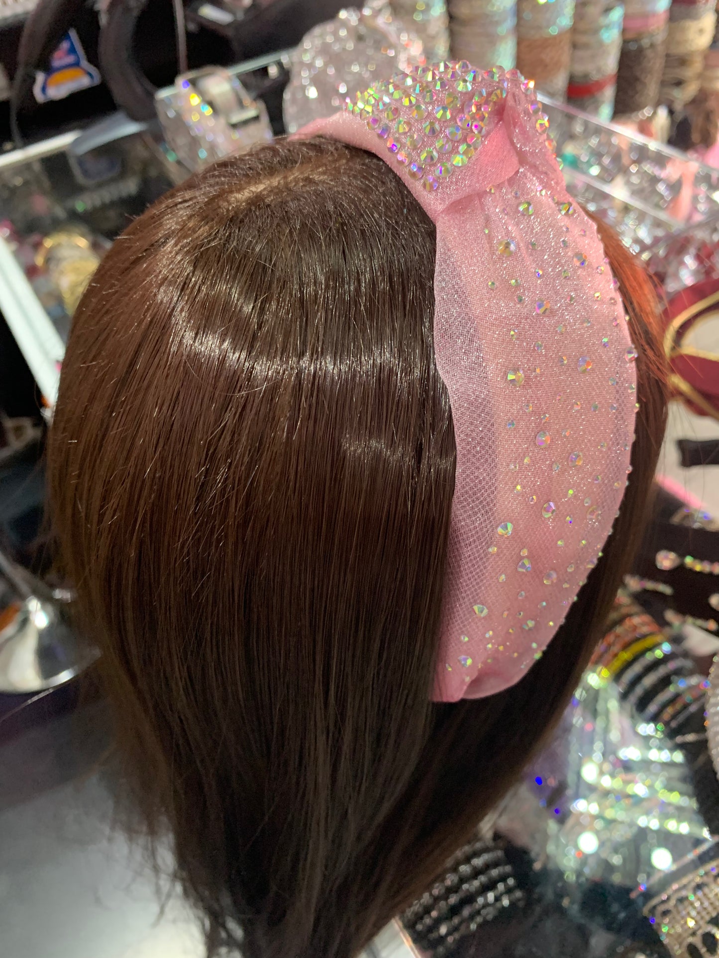 Diadema decorada brillosa de tela - Bling Bling