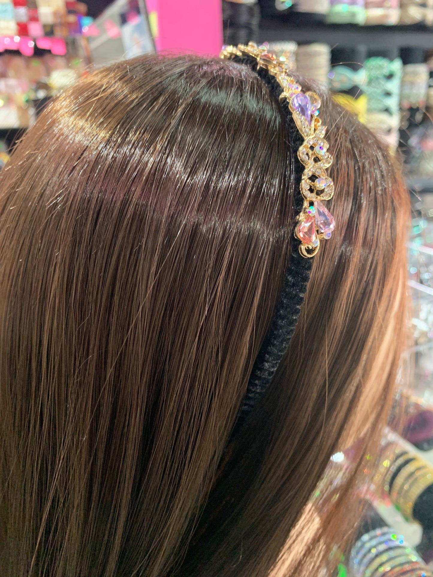 Diadema decorada - bling bling