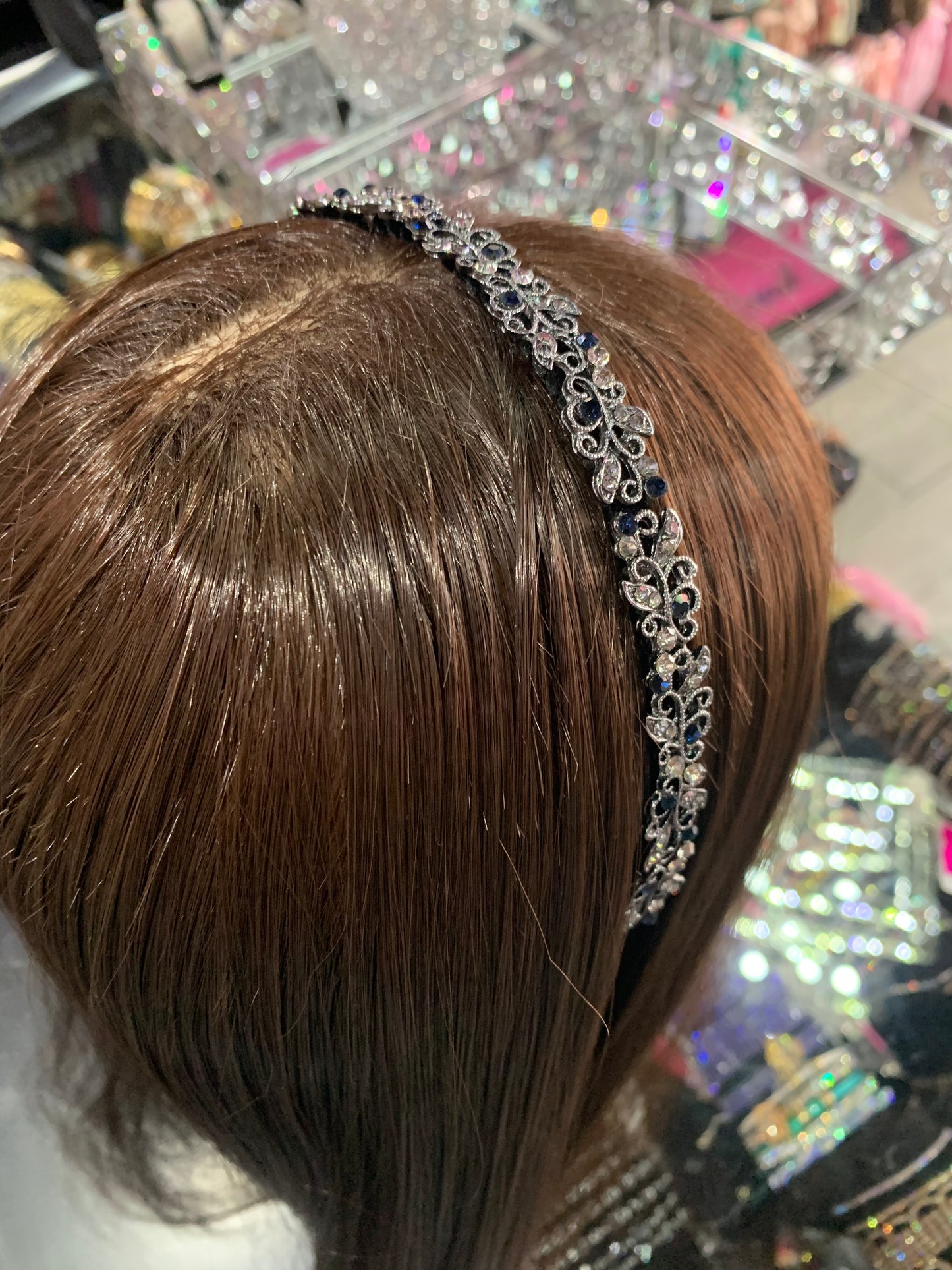 Diadema negra - bling bling