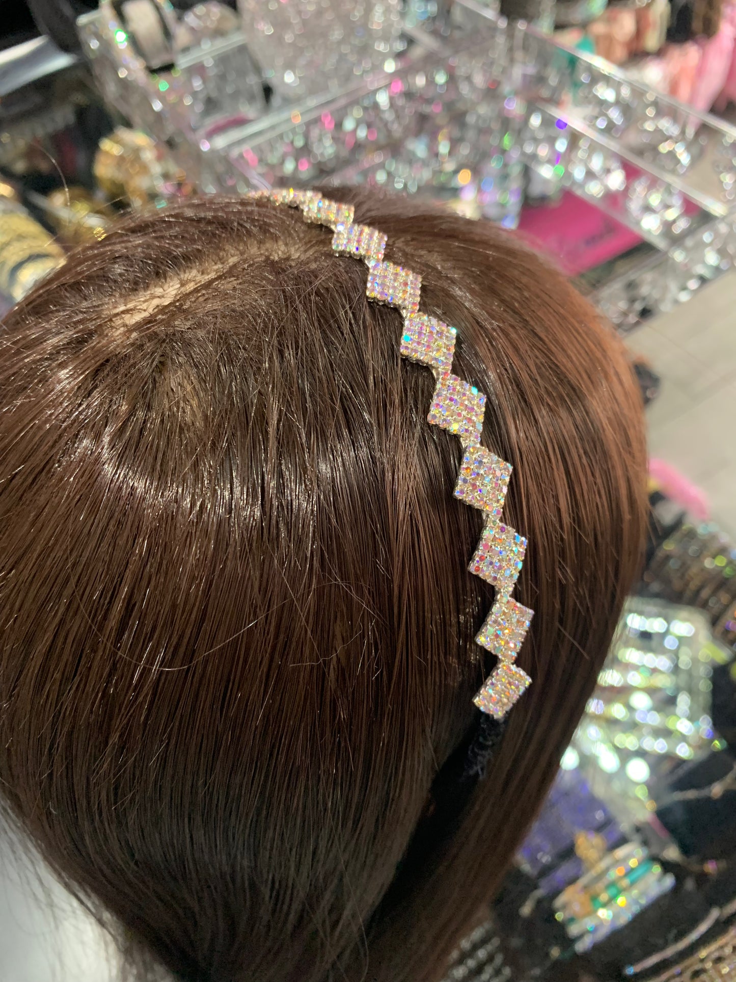 Diadema de triángulos - bling bling