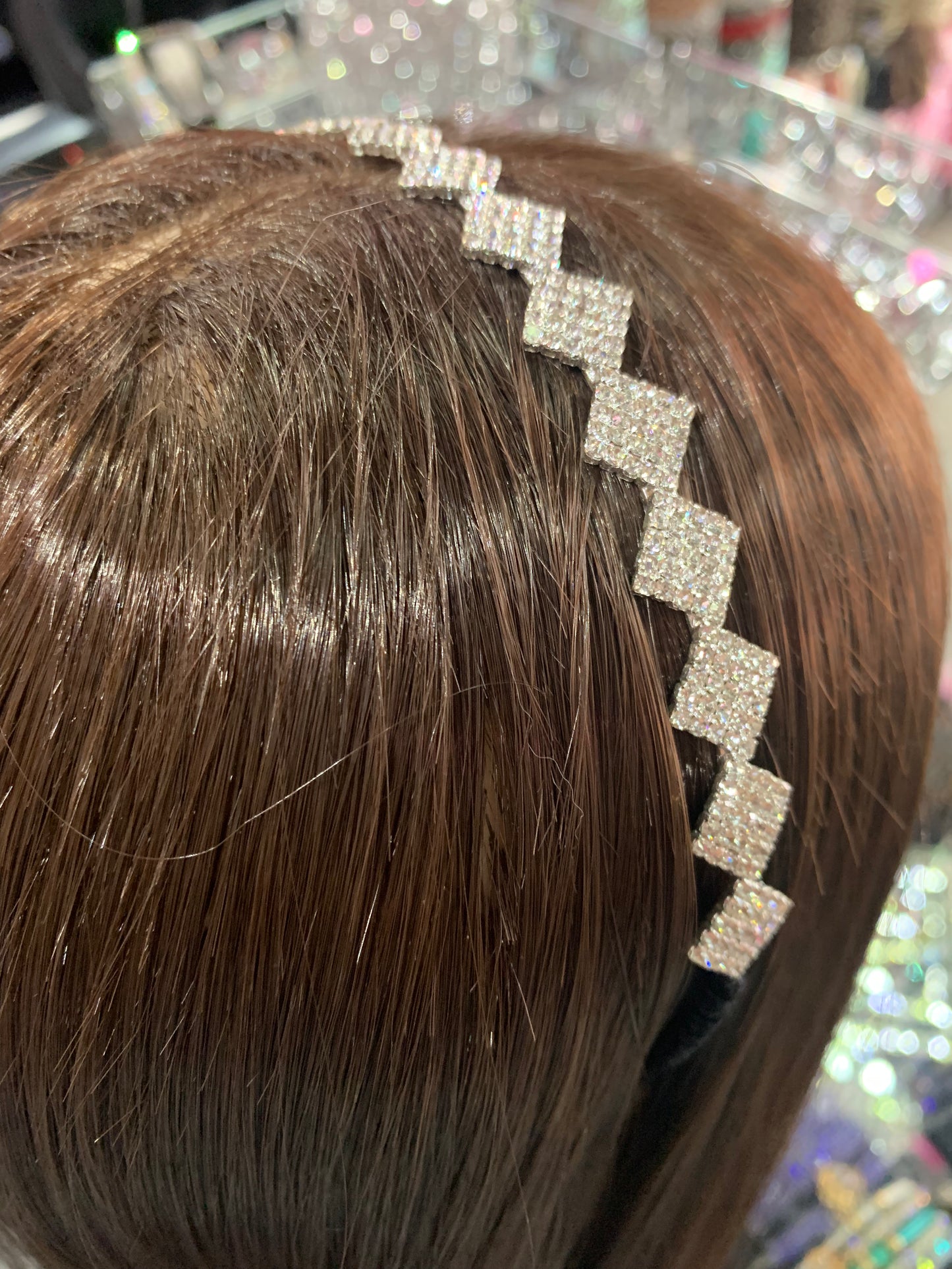 Diadema de triángulos - bling bling