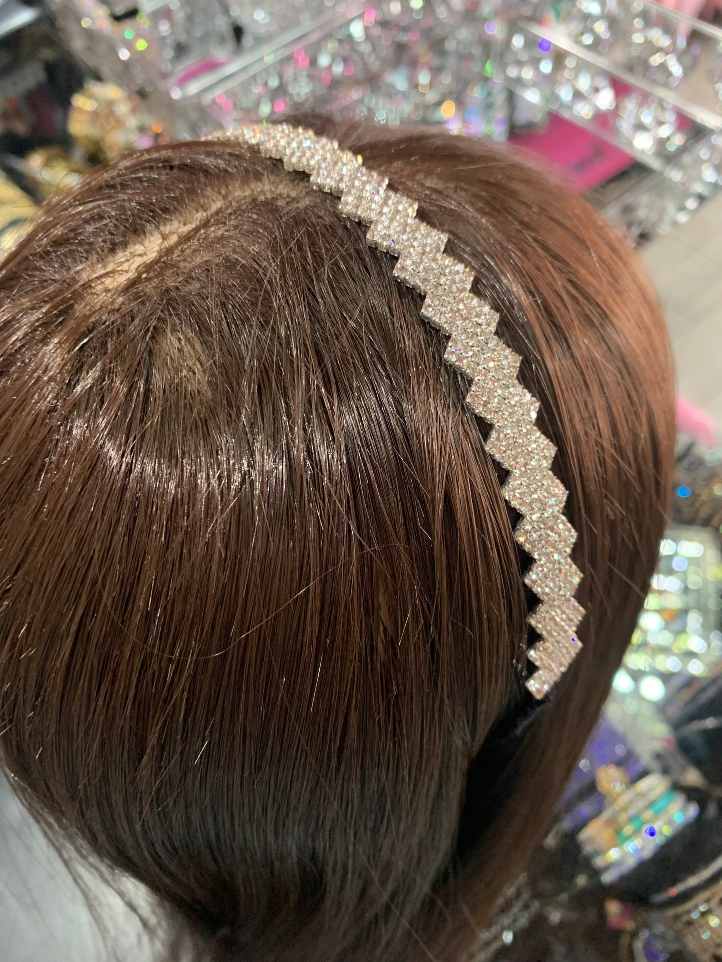 Diadema de triángulos - bling bling