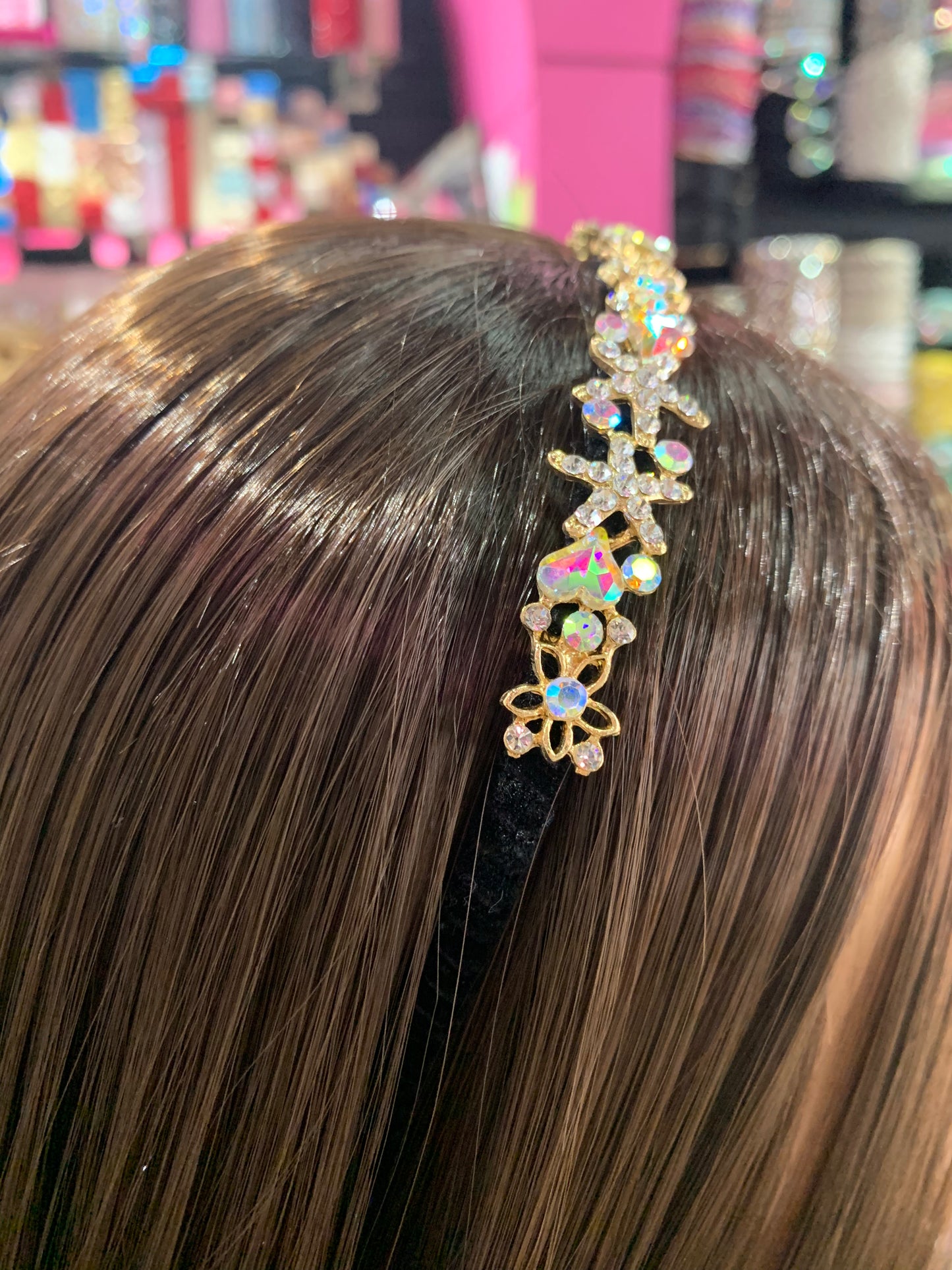 Diadema decorada - bling bling