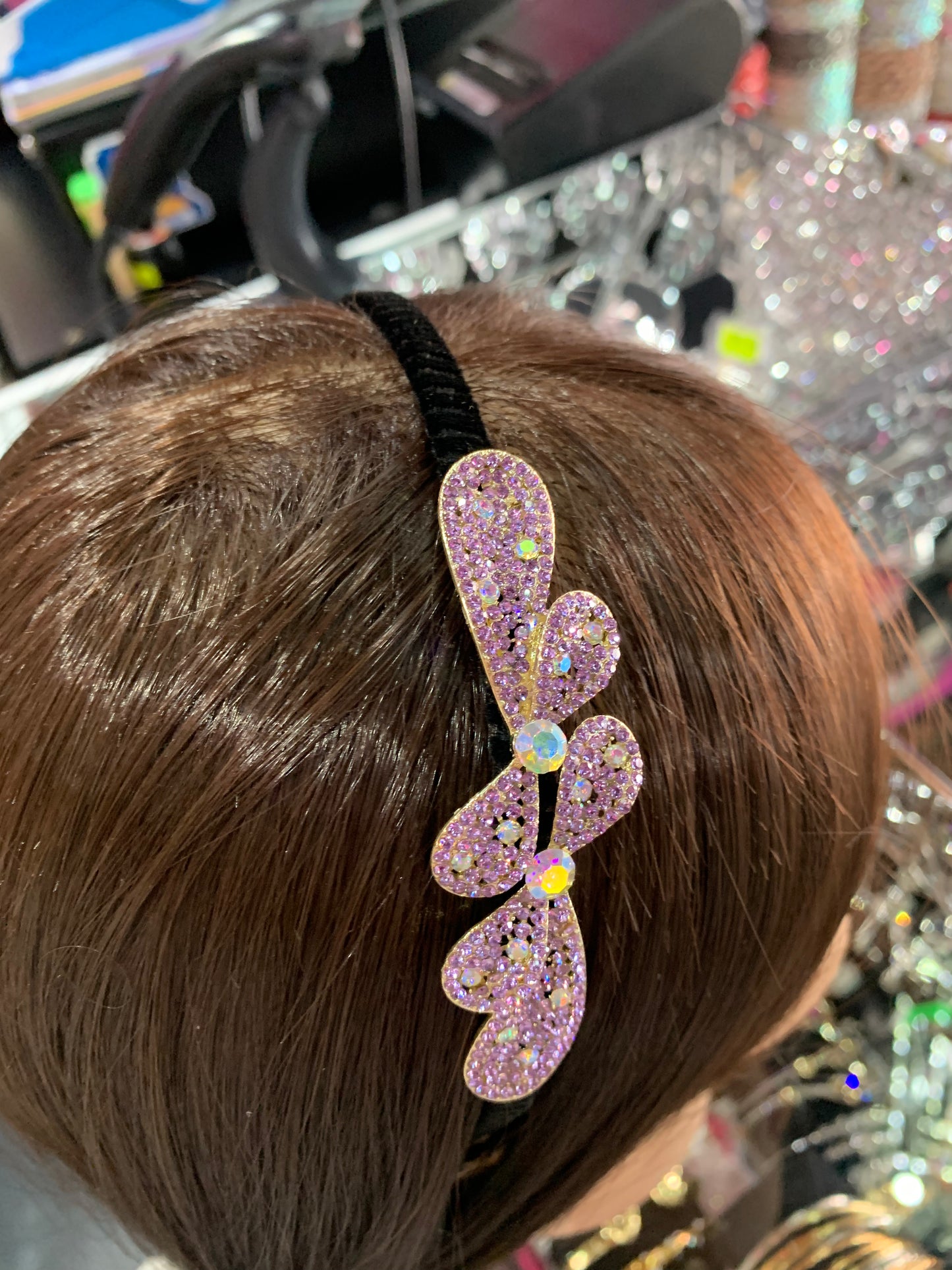 Diadema de moño - bling bling