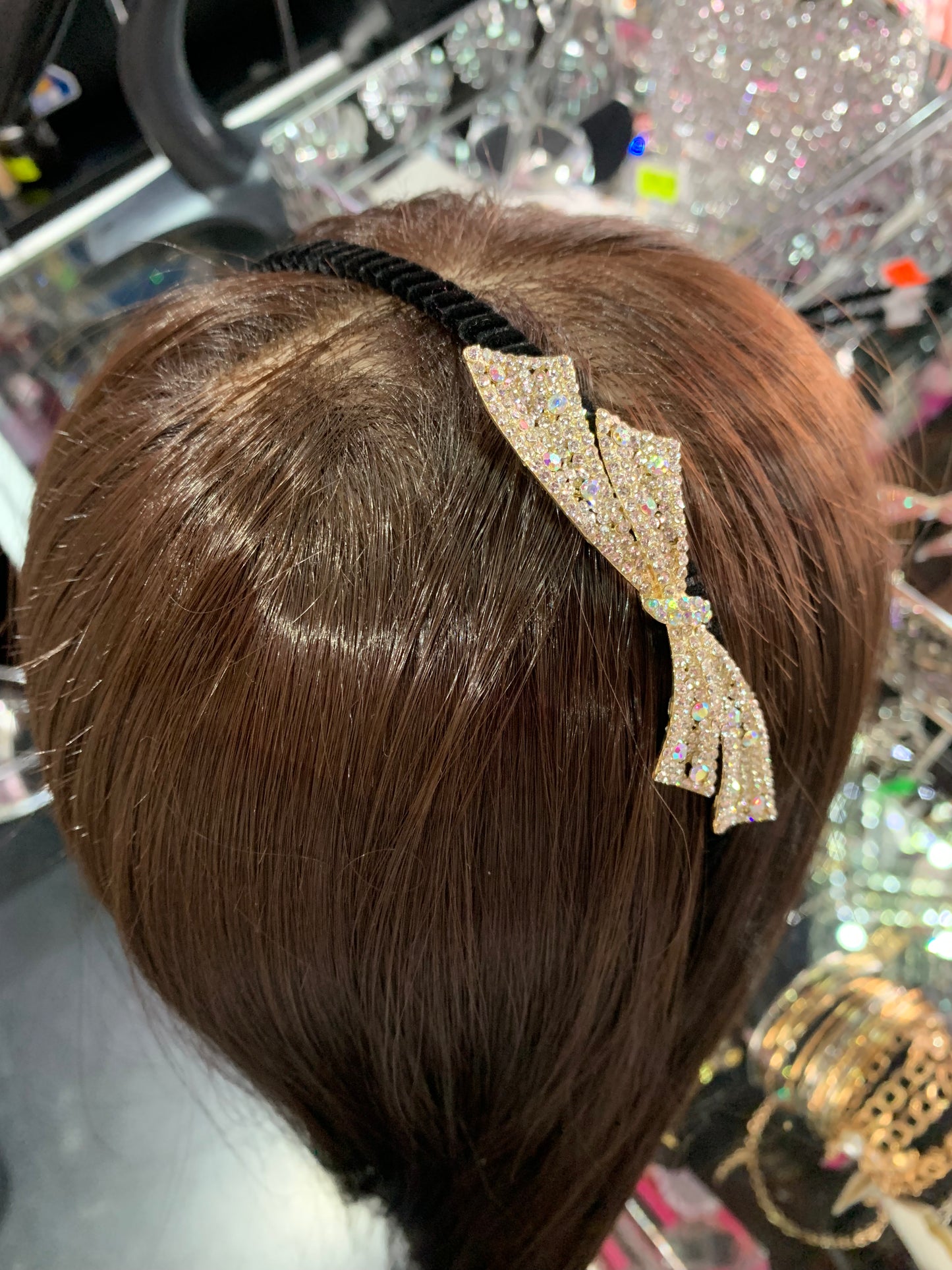 Diadema de moño - bling bling