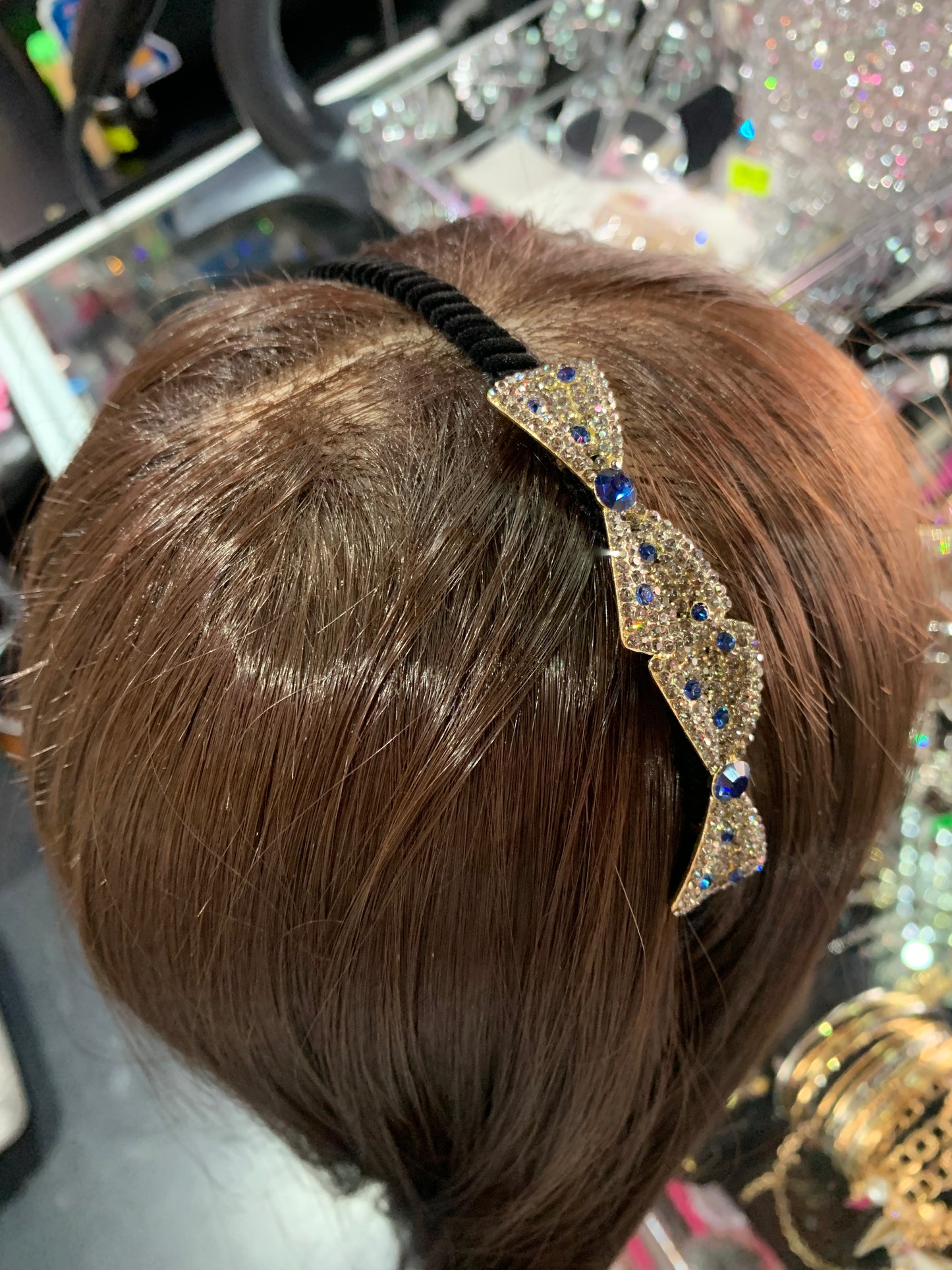Diadema de moño - bling bling