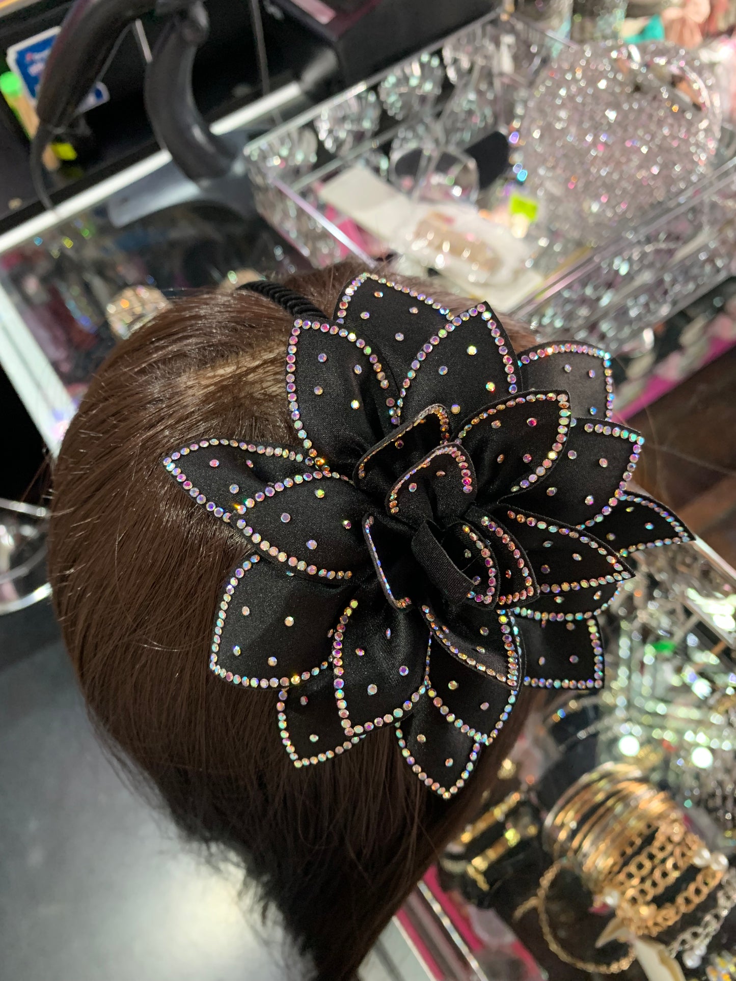 Diadema de flor - bling bling