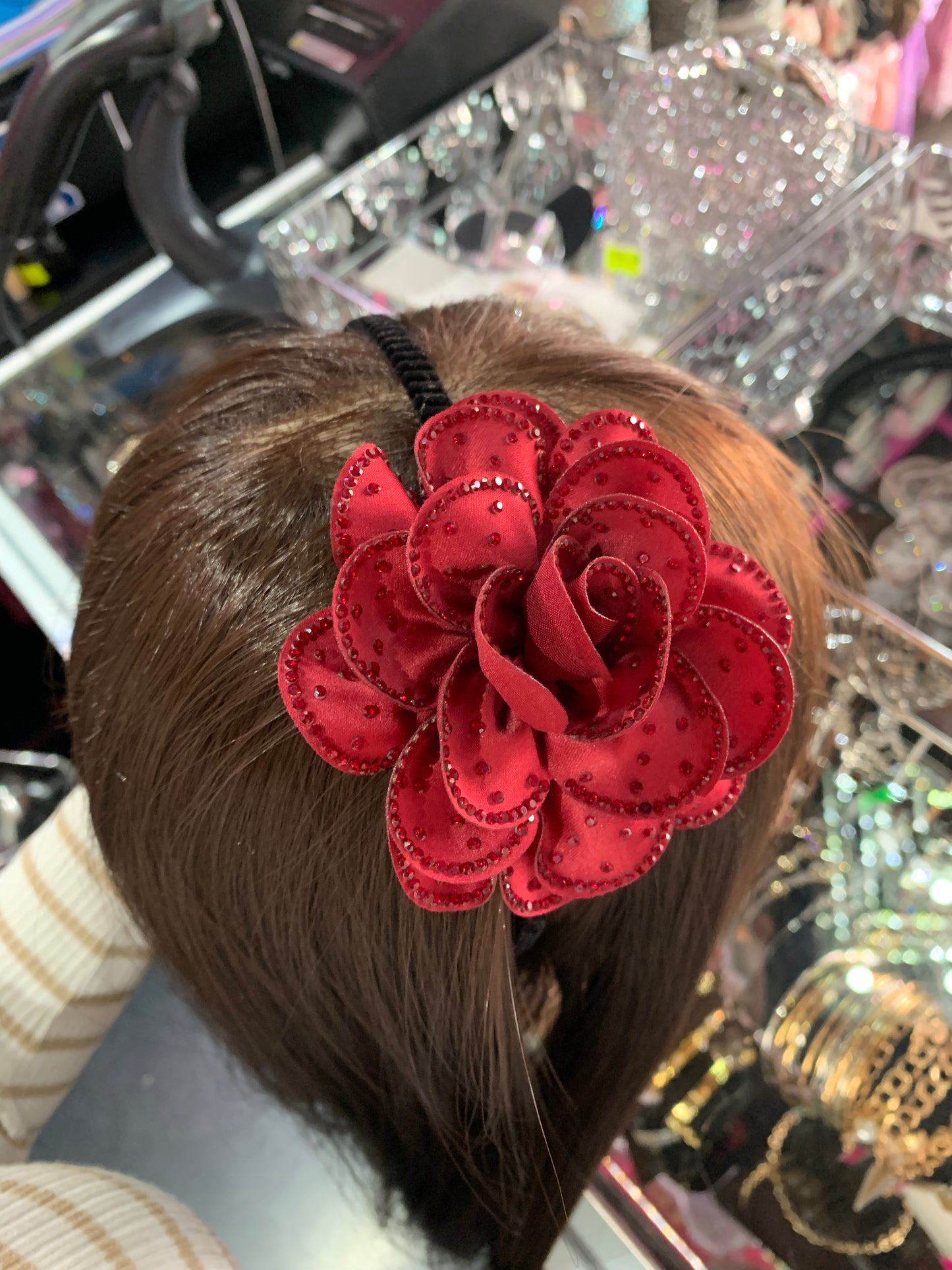 Diadema de flor - bling bling