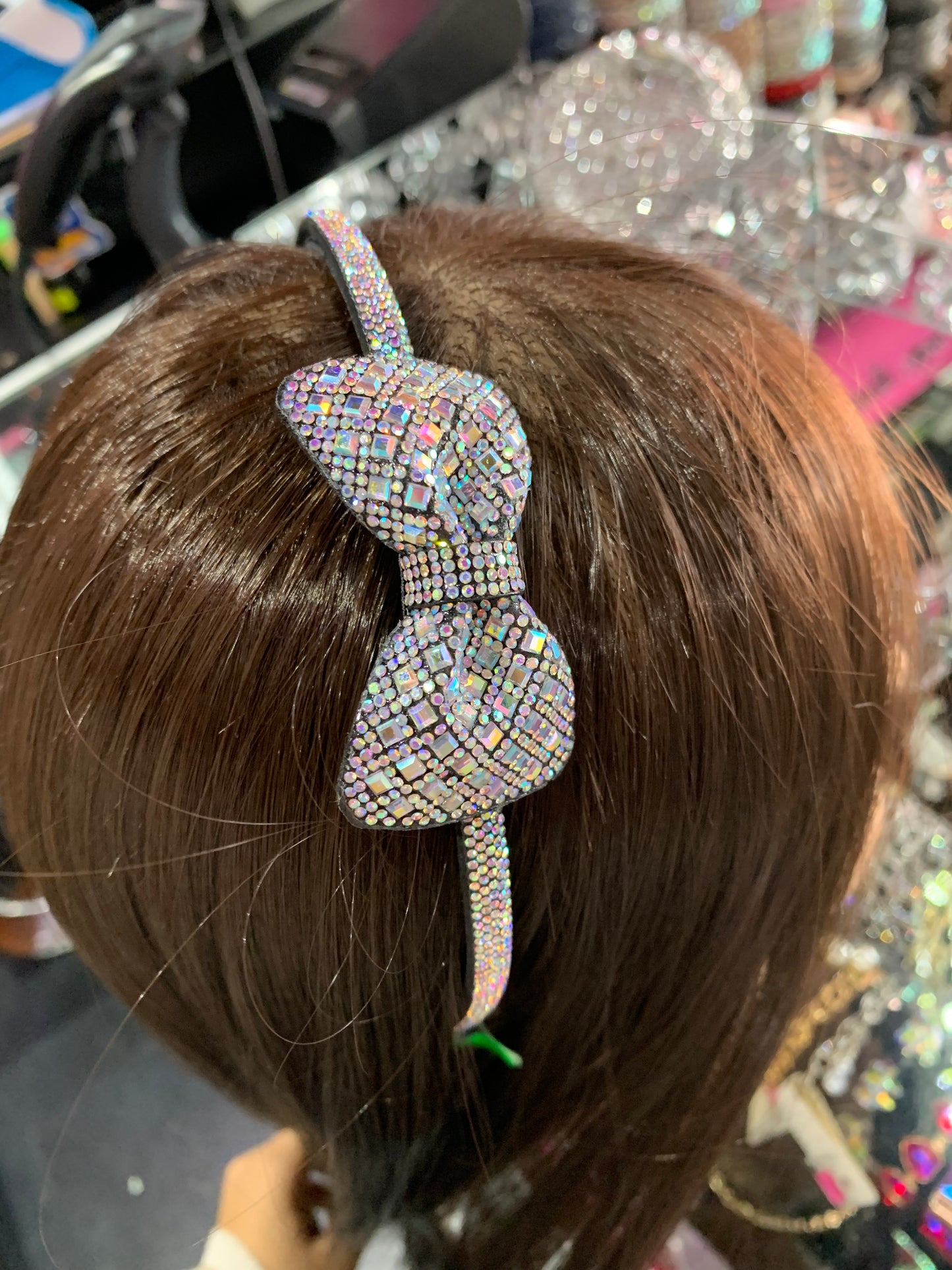 Diadema con moño - bling bling