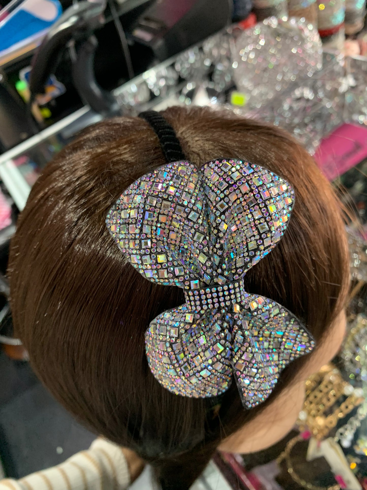 Diadema de moño - bling bling