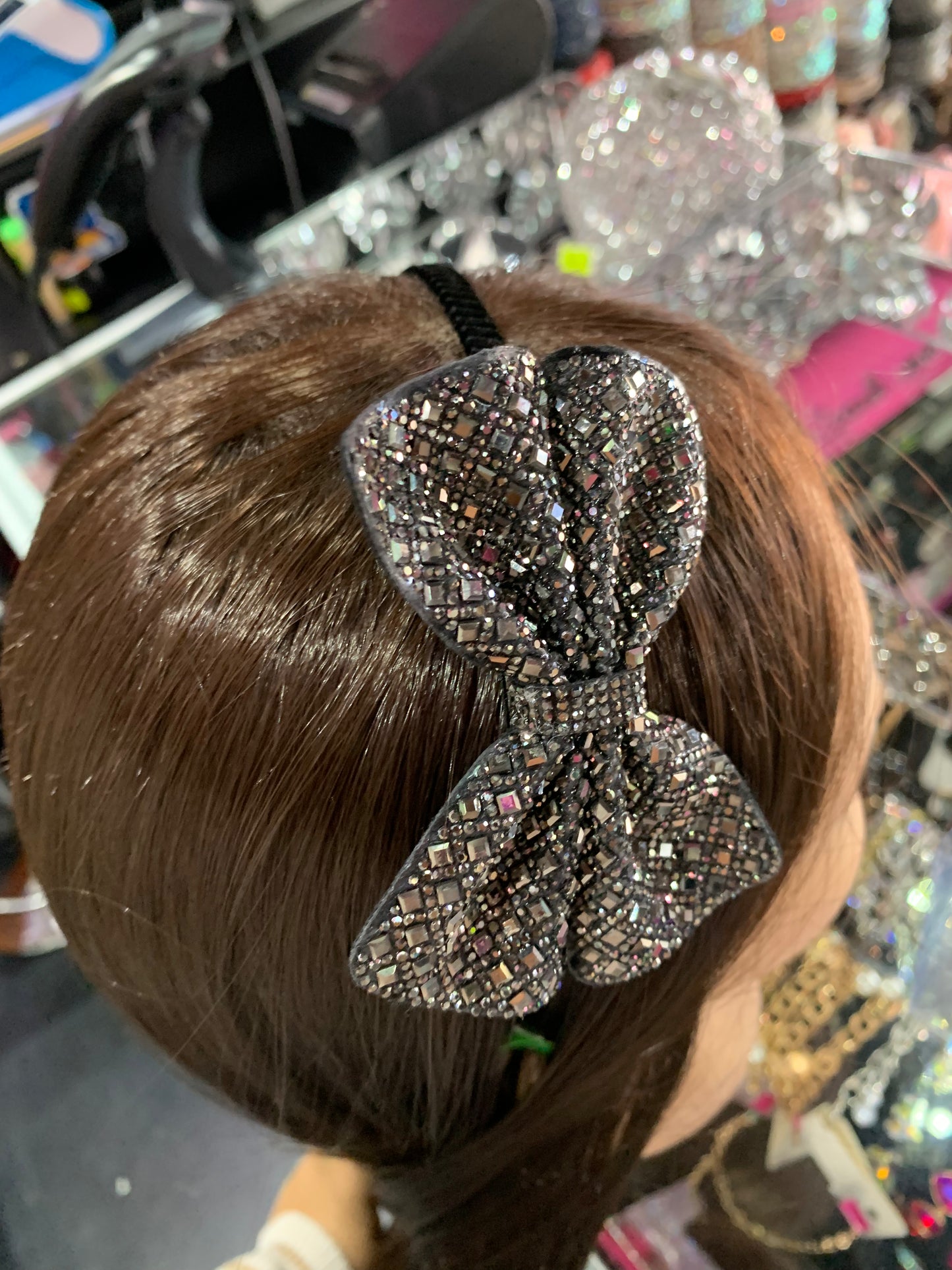 Diadema de moño - bling bling