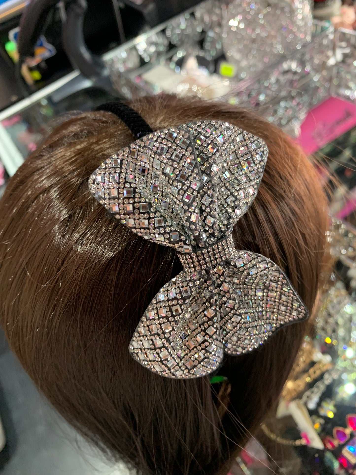 Diadema de moño - bling bling